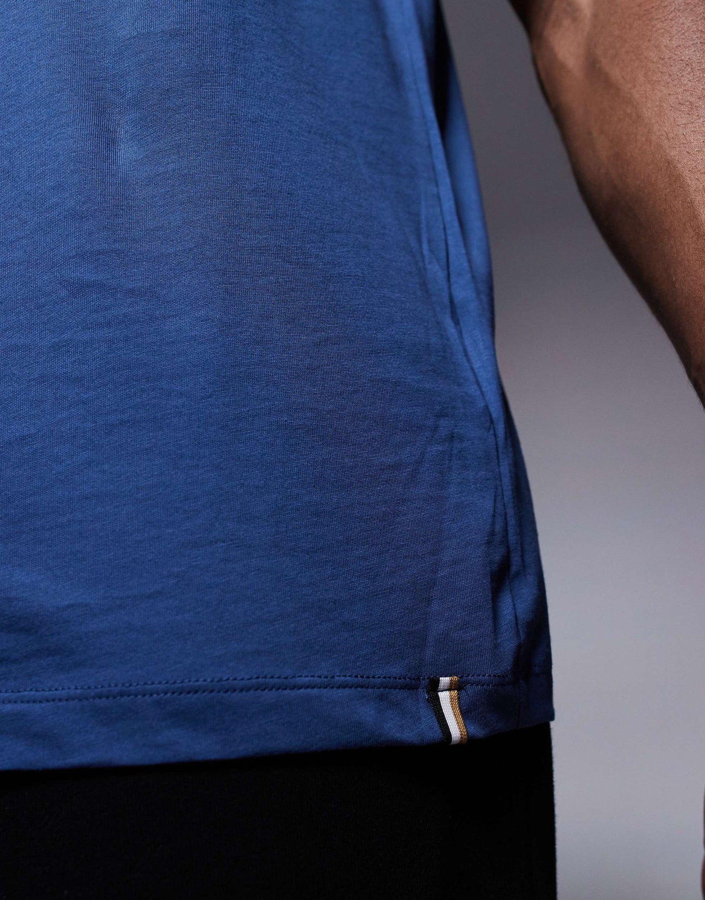 BOSS Bodywear 365 logo t-shirt regular fit in mid blue
