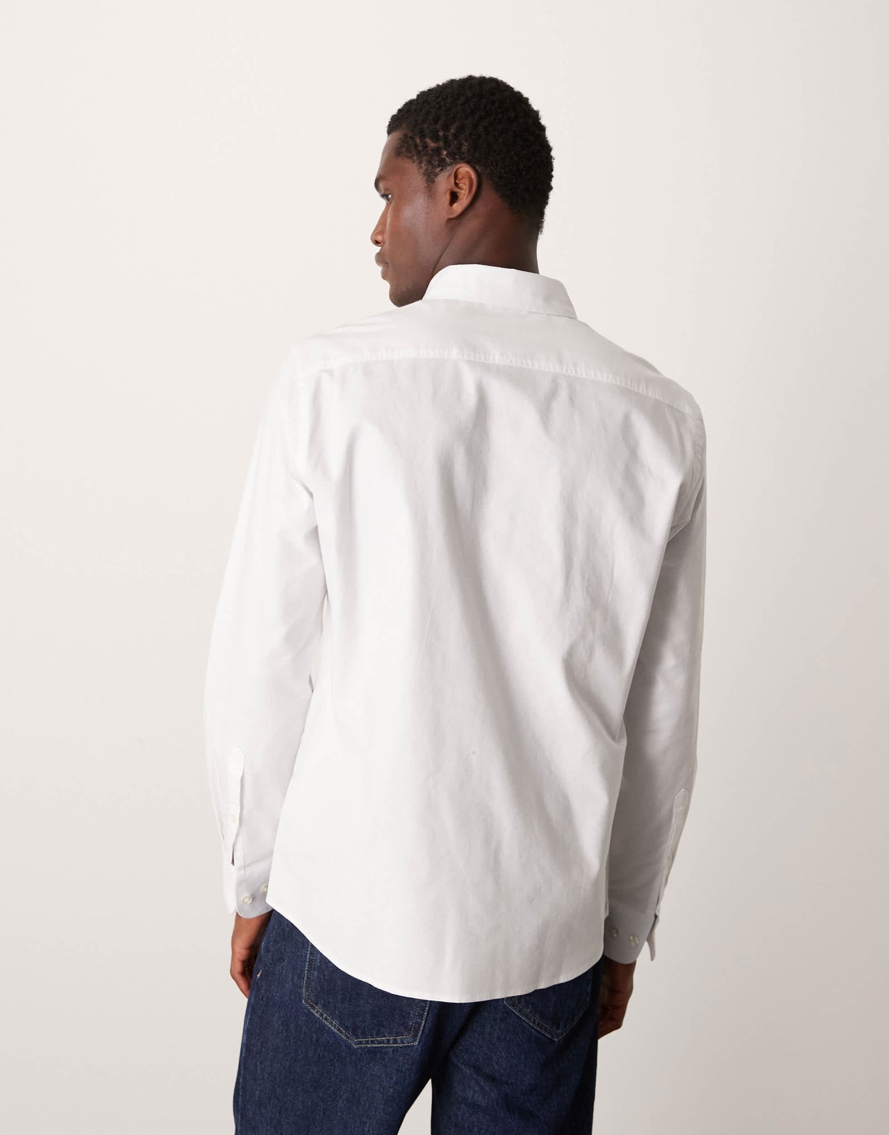 Mango regular fit classic shirt in white