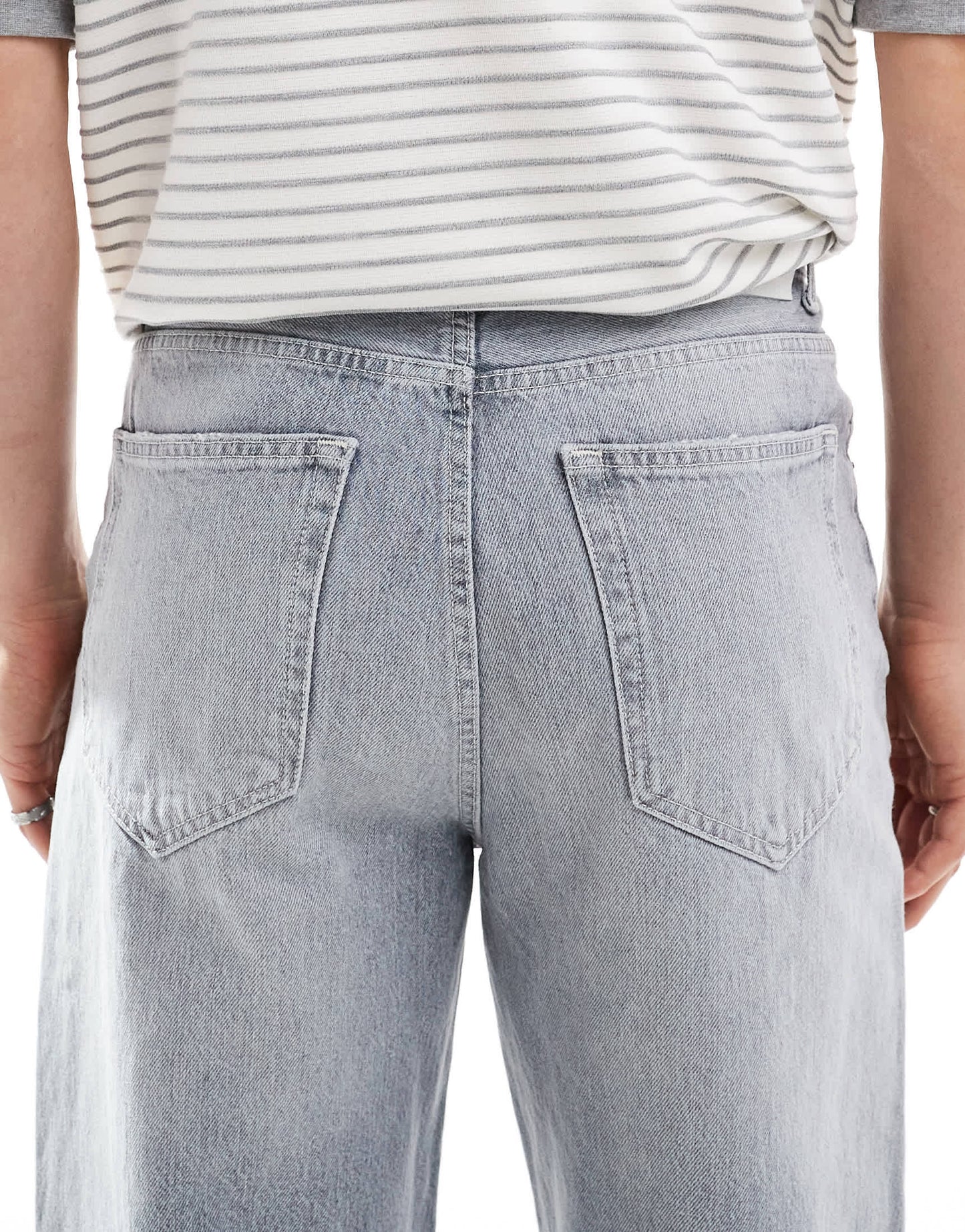 Pull&Bear baggy  loose fit jeans in grey