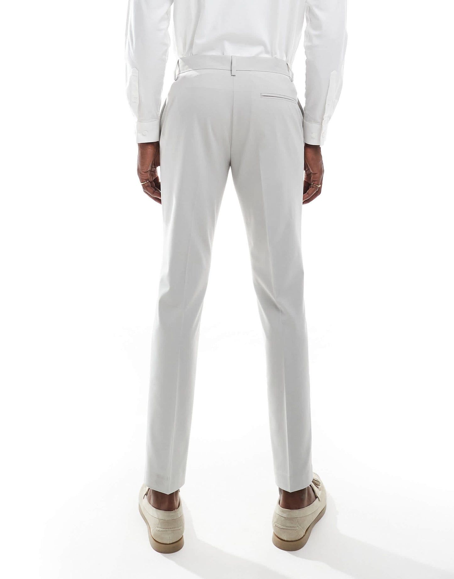 ASOS DESIGN skinny suit trousers in light grey