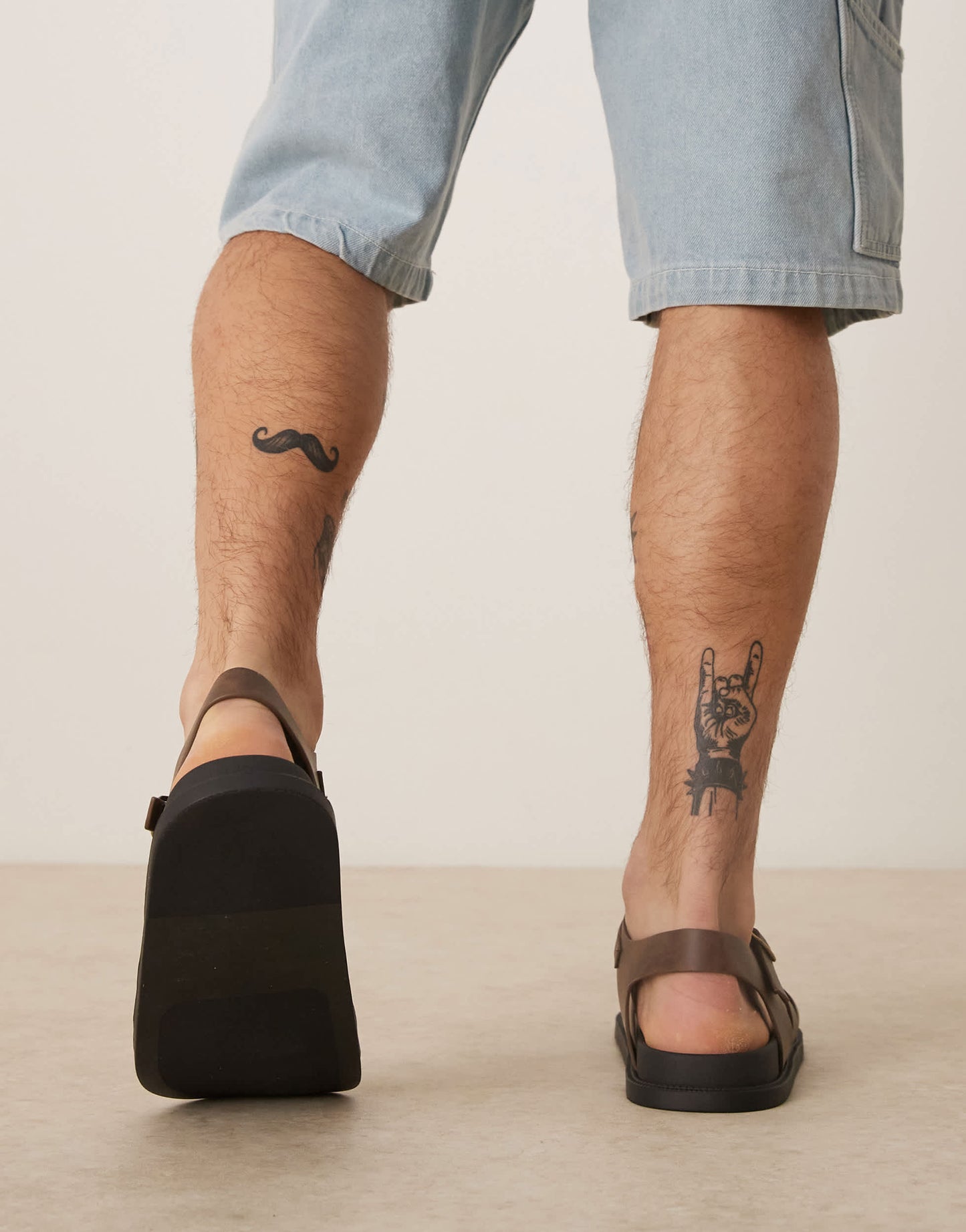 ASOS DESIGN fisherman sandals in brown