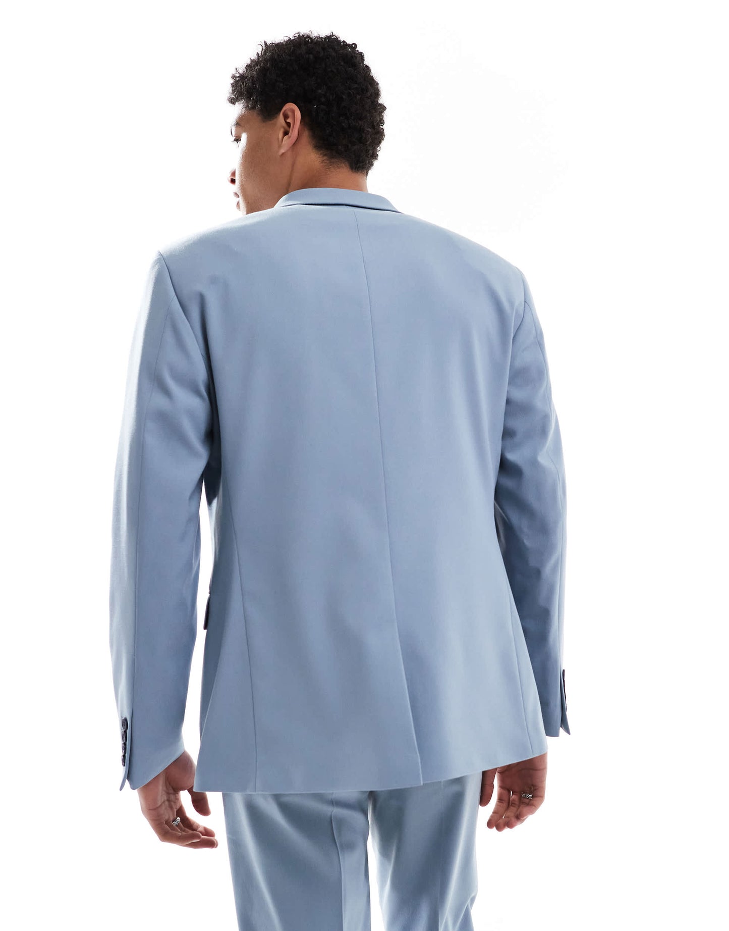 ASOS DESIGN slim suit jacket in light blue