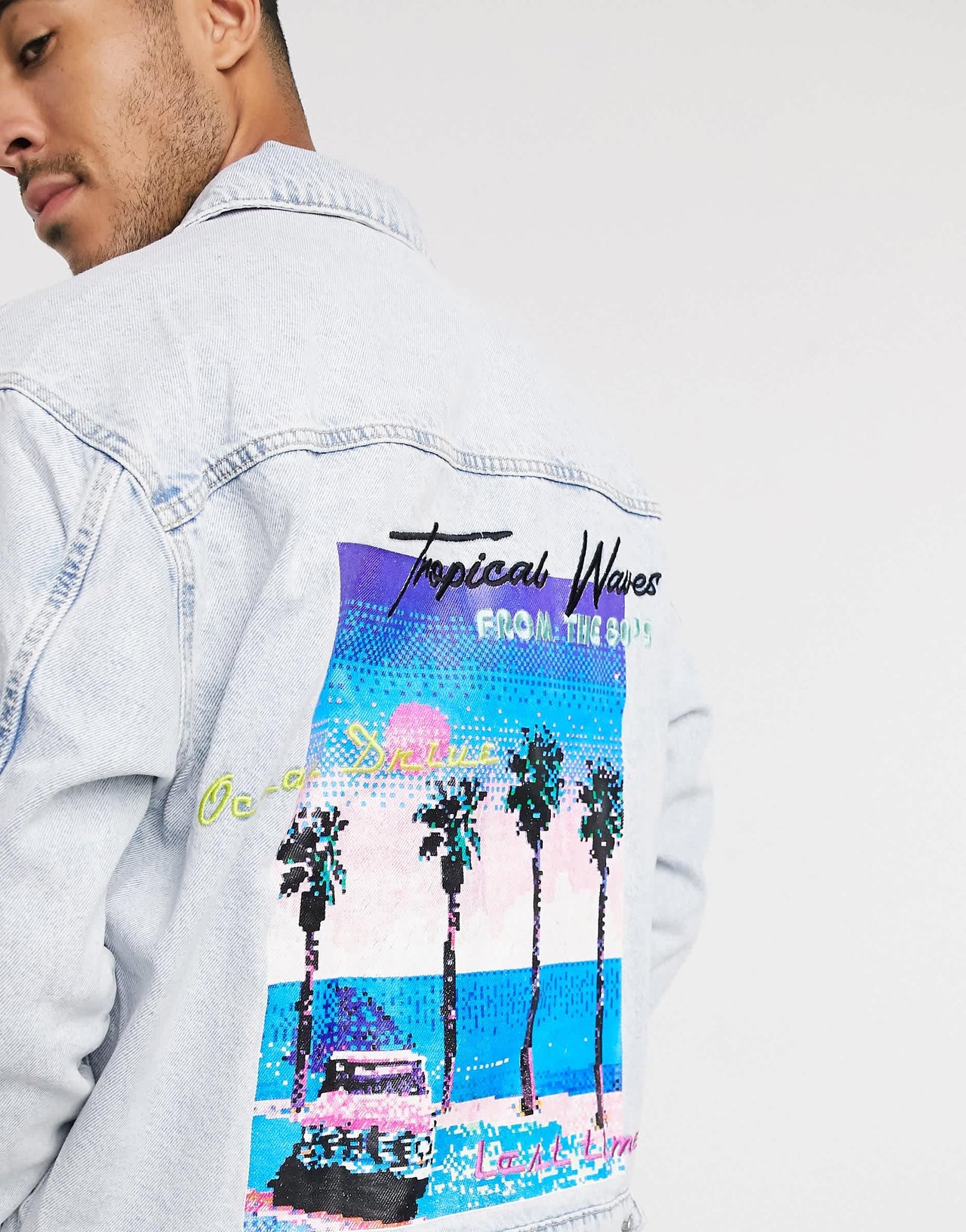 Bershka jacket in blue