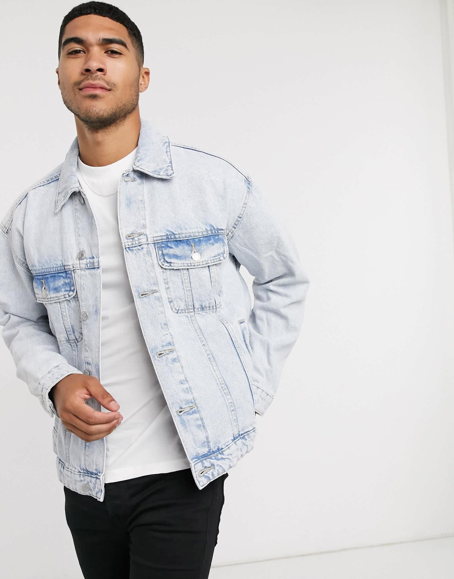 Bershka jacket in blue