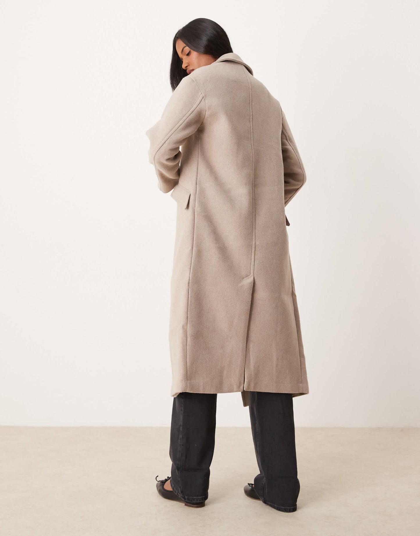 New Look relaxed formal coat in mink