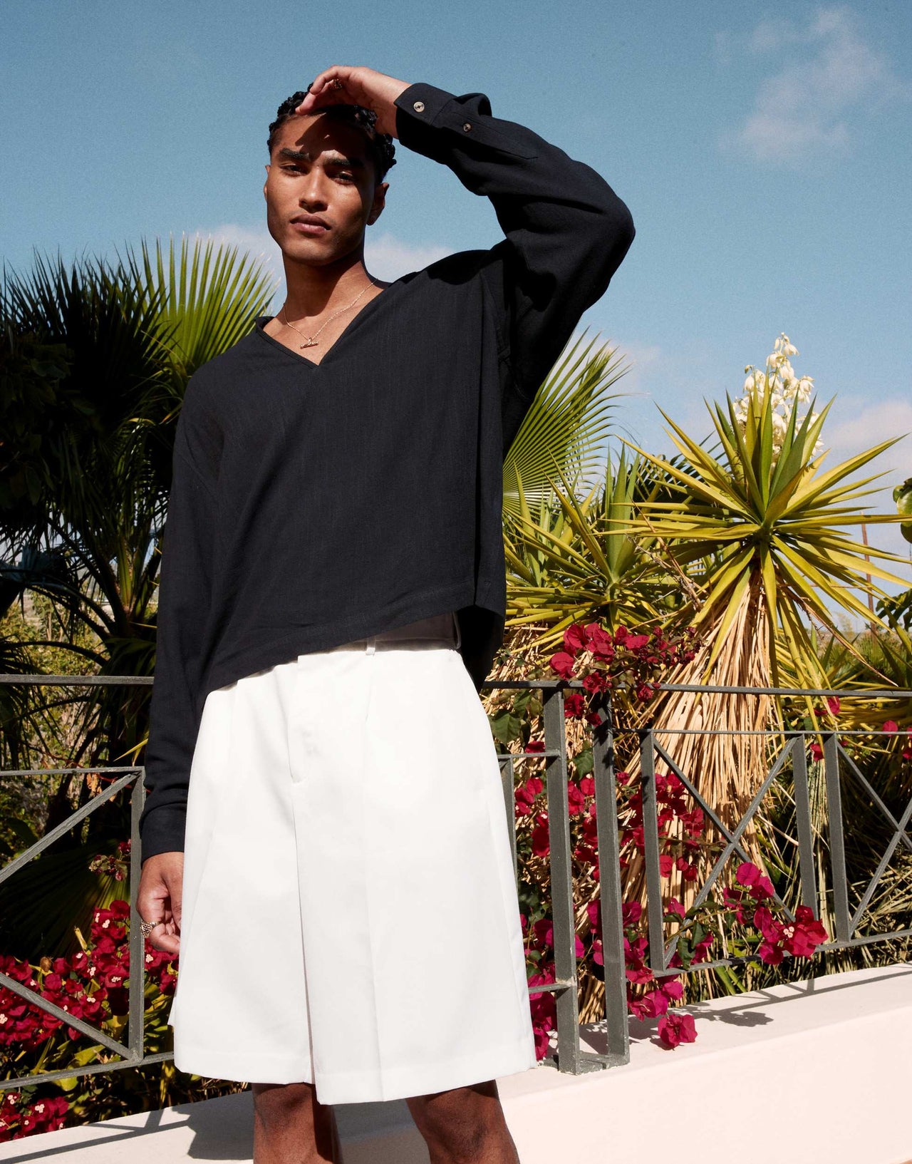ASOS DESIGN smart bermuda shorts with front pleat in white