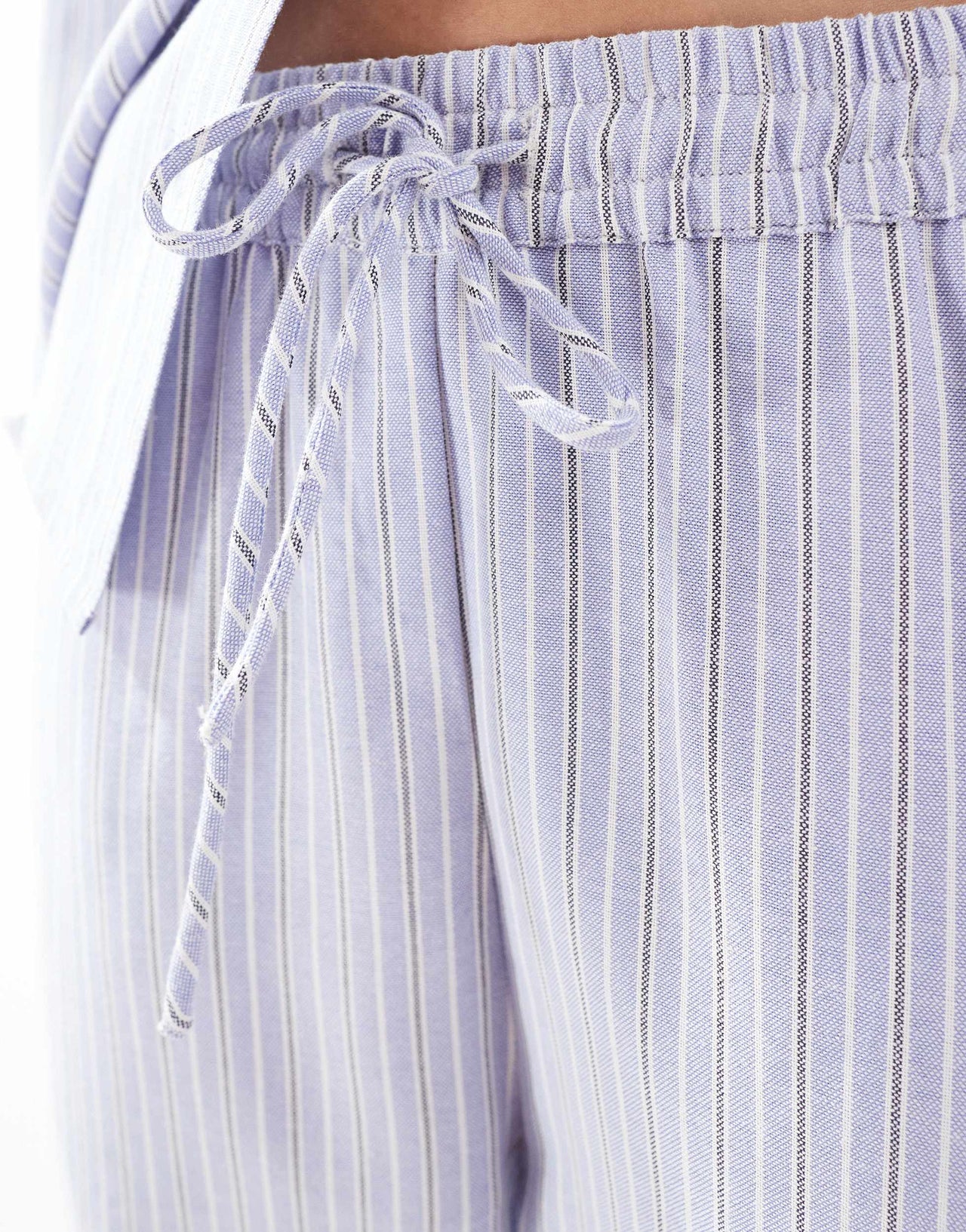 Brave Soul Co-ord blue and white stripe trousers