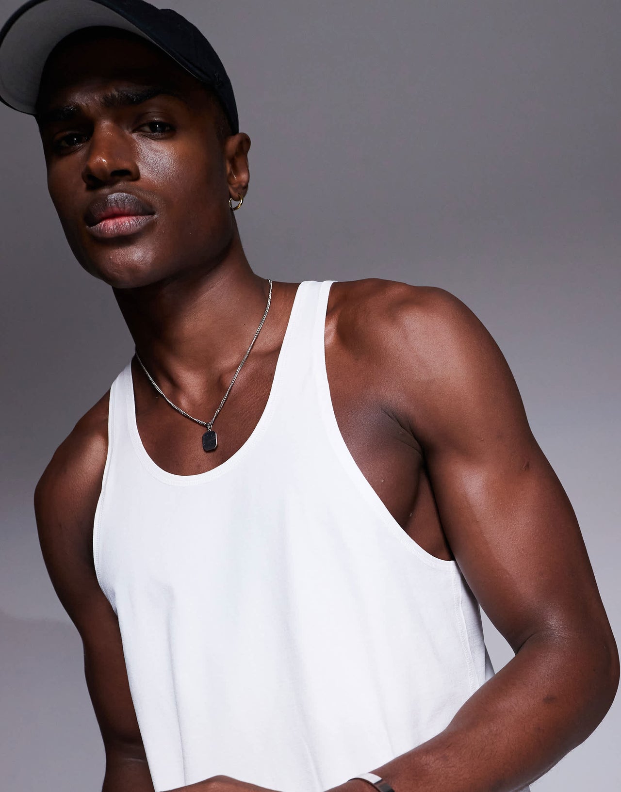 4505 performance quick dry stringer vest in white