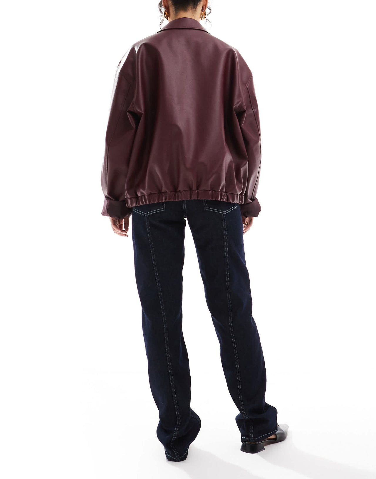 ASOS DESIGN seam front straight jean in indigo