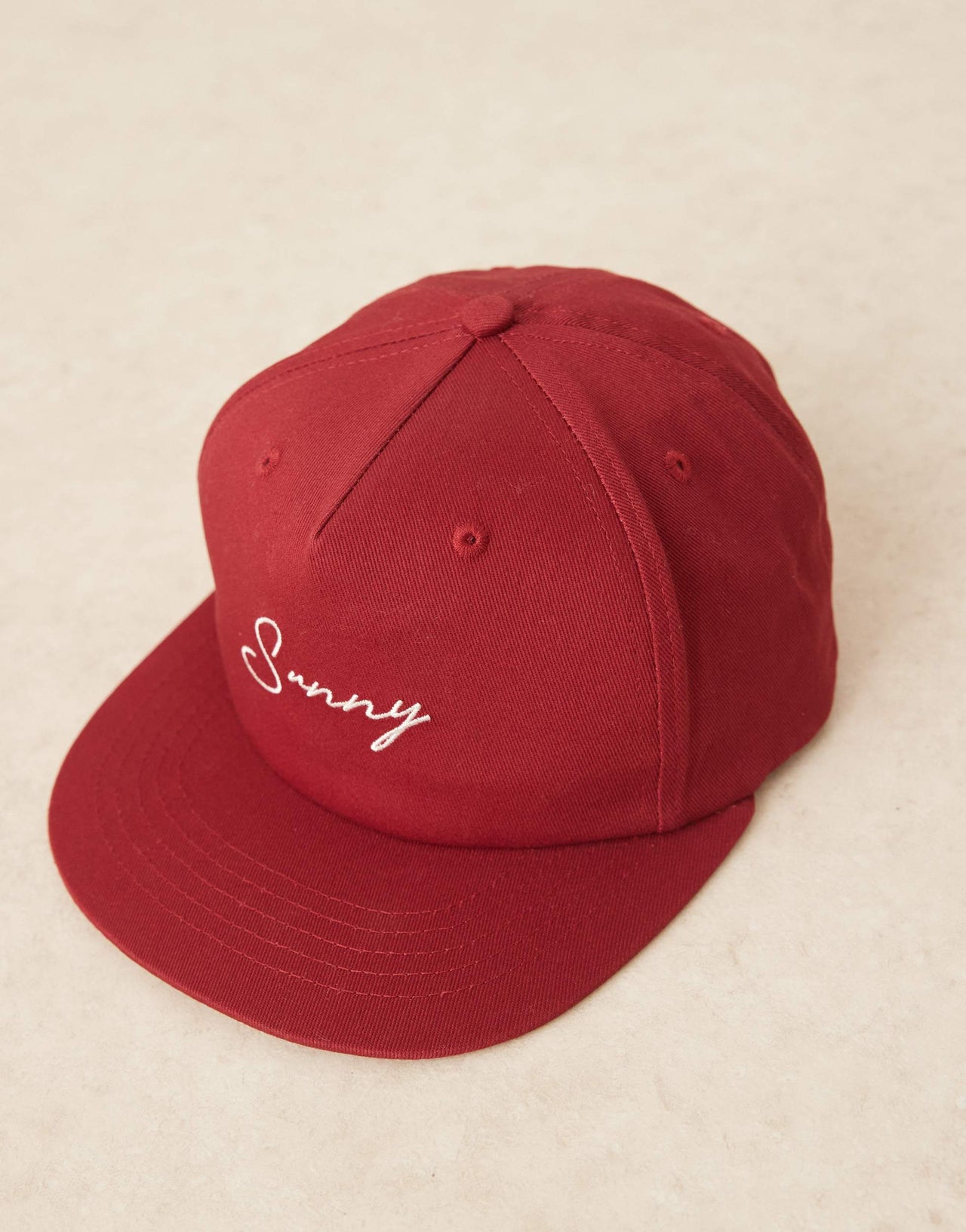 House of Sunny signature cap in cherry red