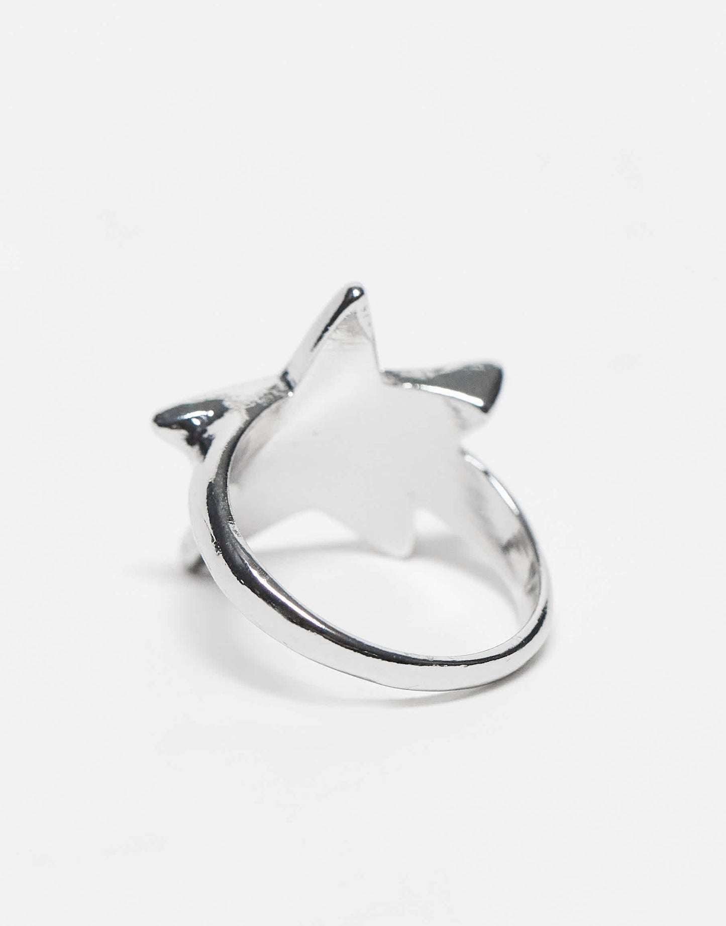 Reclaimed Vintage unisex star ring in silver