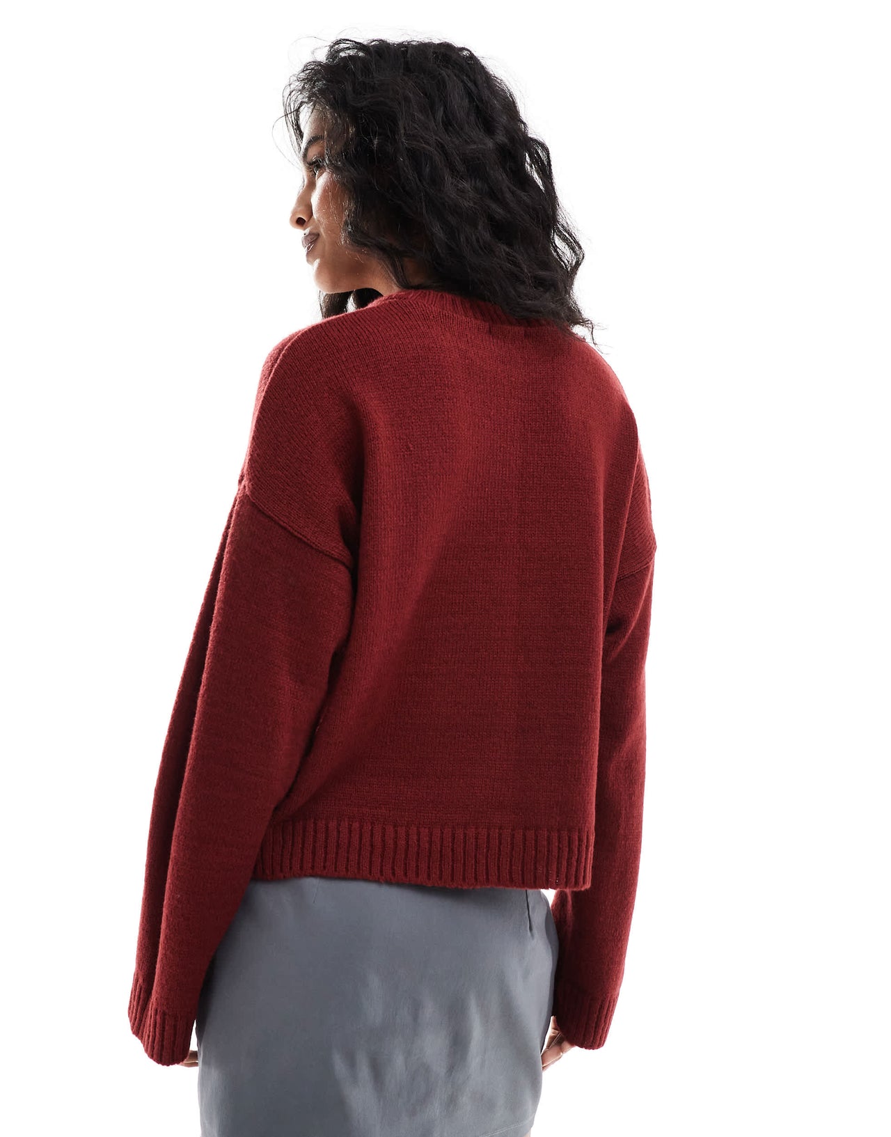 ASOS DESIGN bengaline mini skort in grey