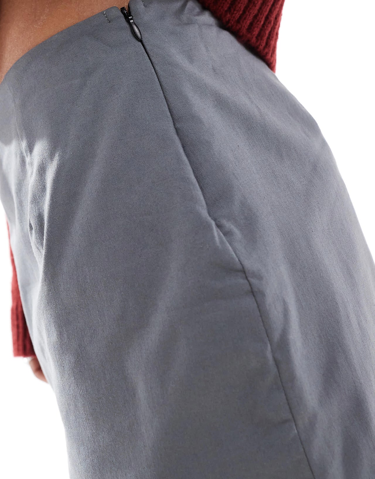 ASOS DESIGN bengaline mini skort in grey