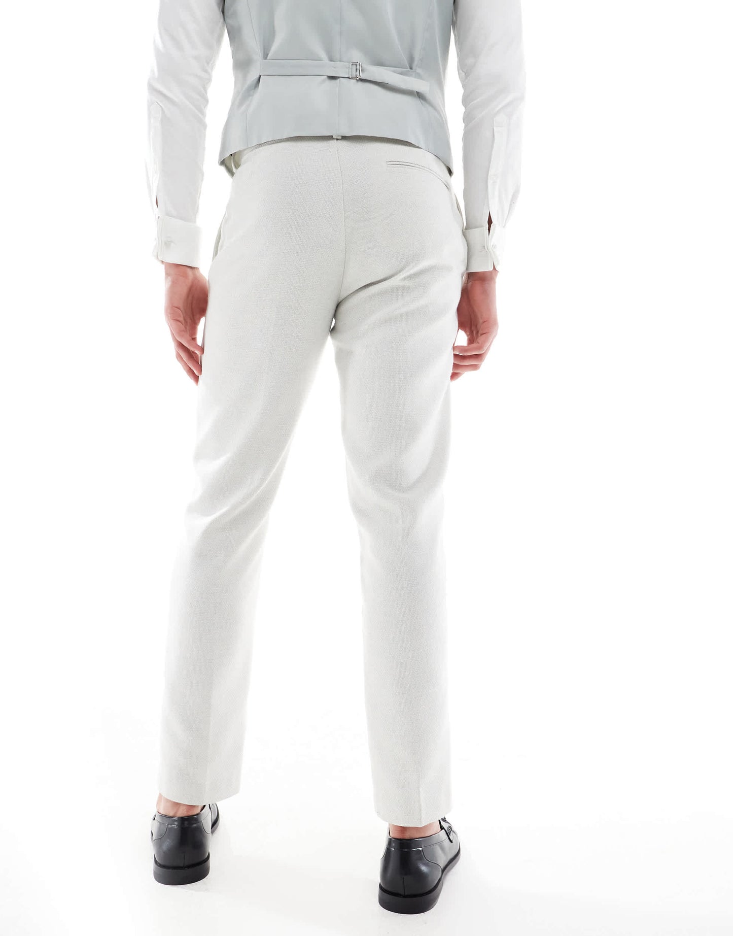 ASOS DESIGN slim suit trousers wool blend in light grey