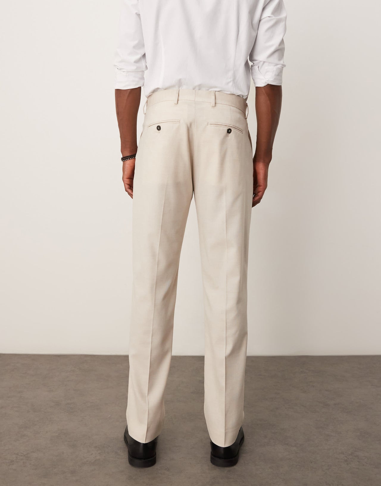 Selected Neil regular fit trouser in cream