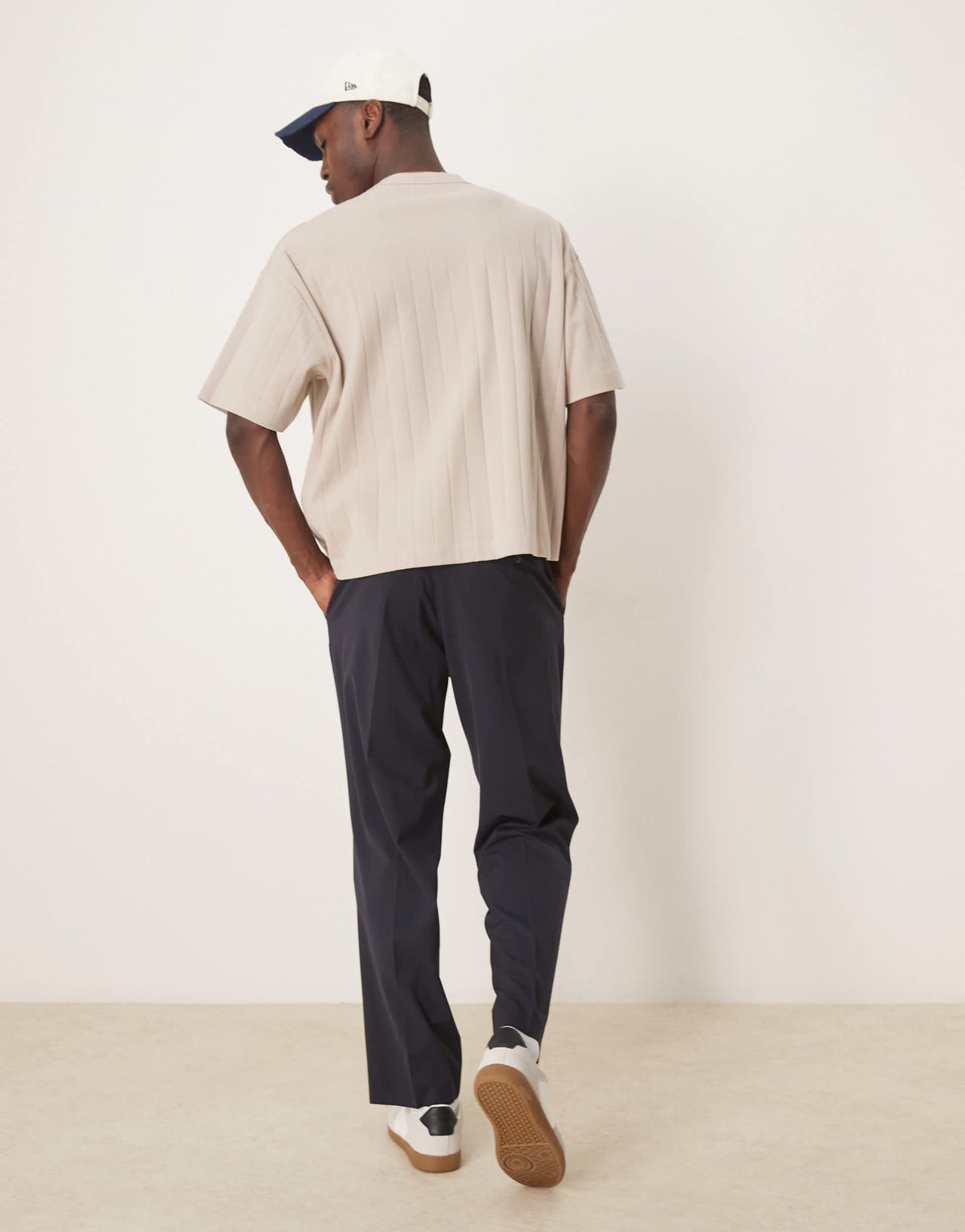 Selected Liam regular fit trouser in navy