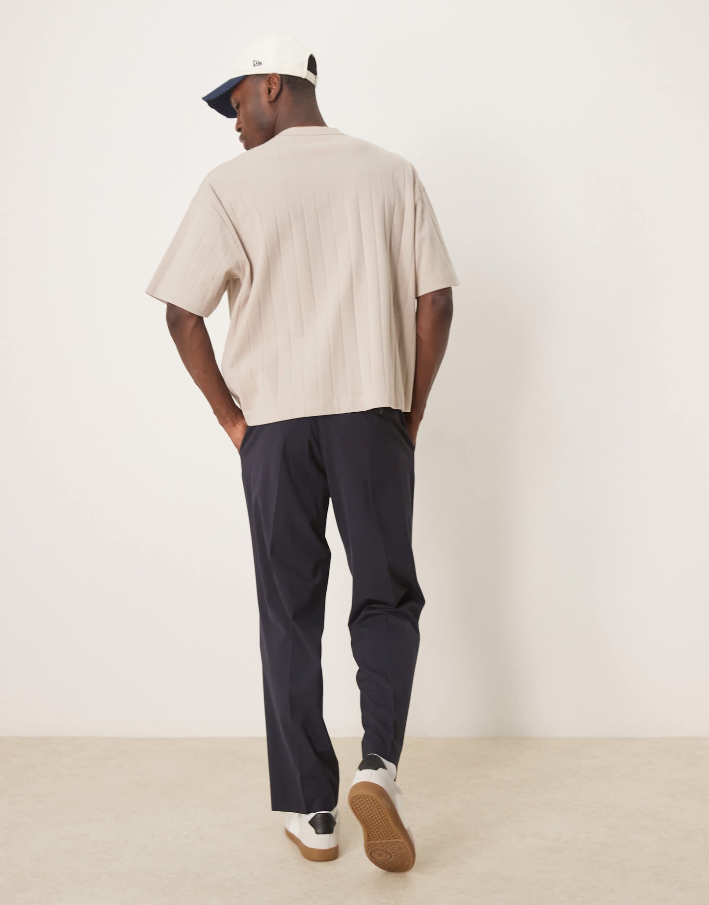 Selected Liam regular fit trouser in navy