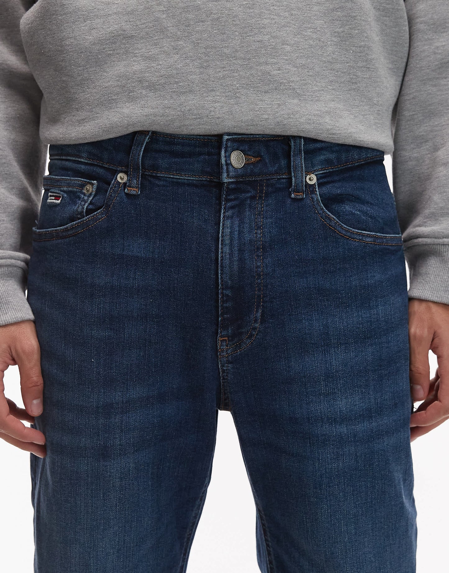 Tommy Jeans Ryan Slim Straight Jeans in dark blue