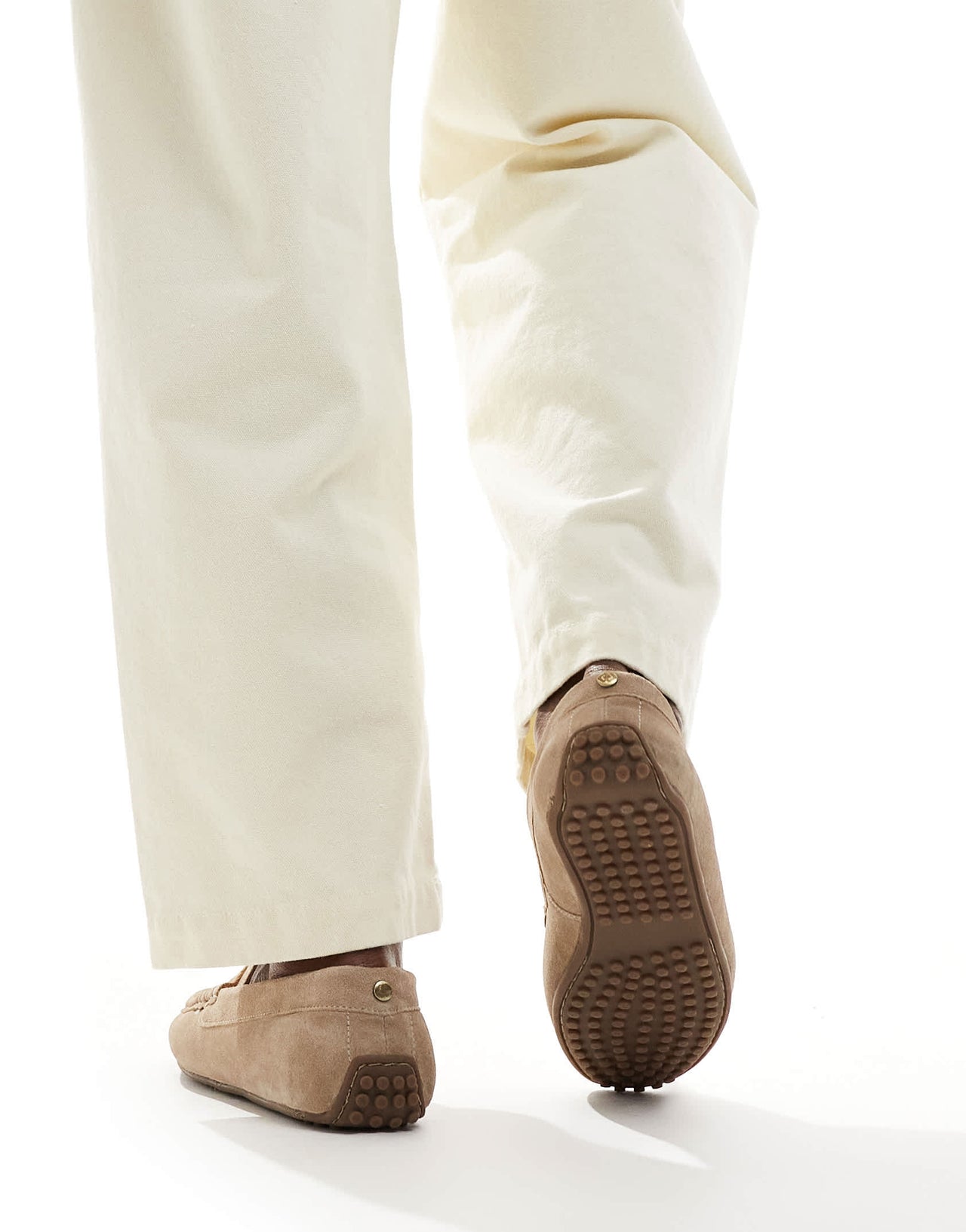 ASOS DESIGN drivers in stone suede