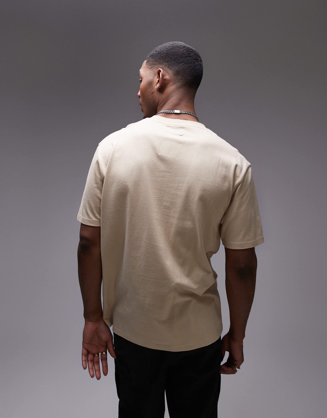 Topman relaxed fit t-shirt in stone
