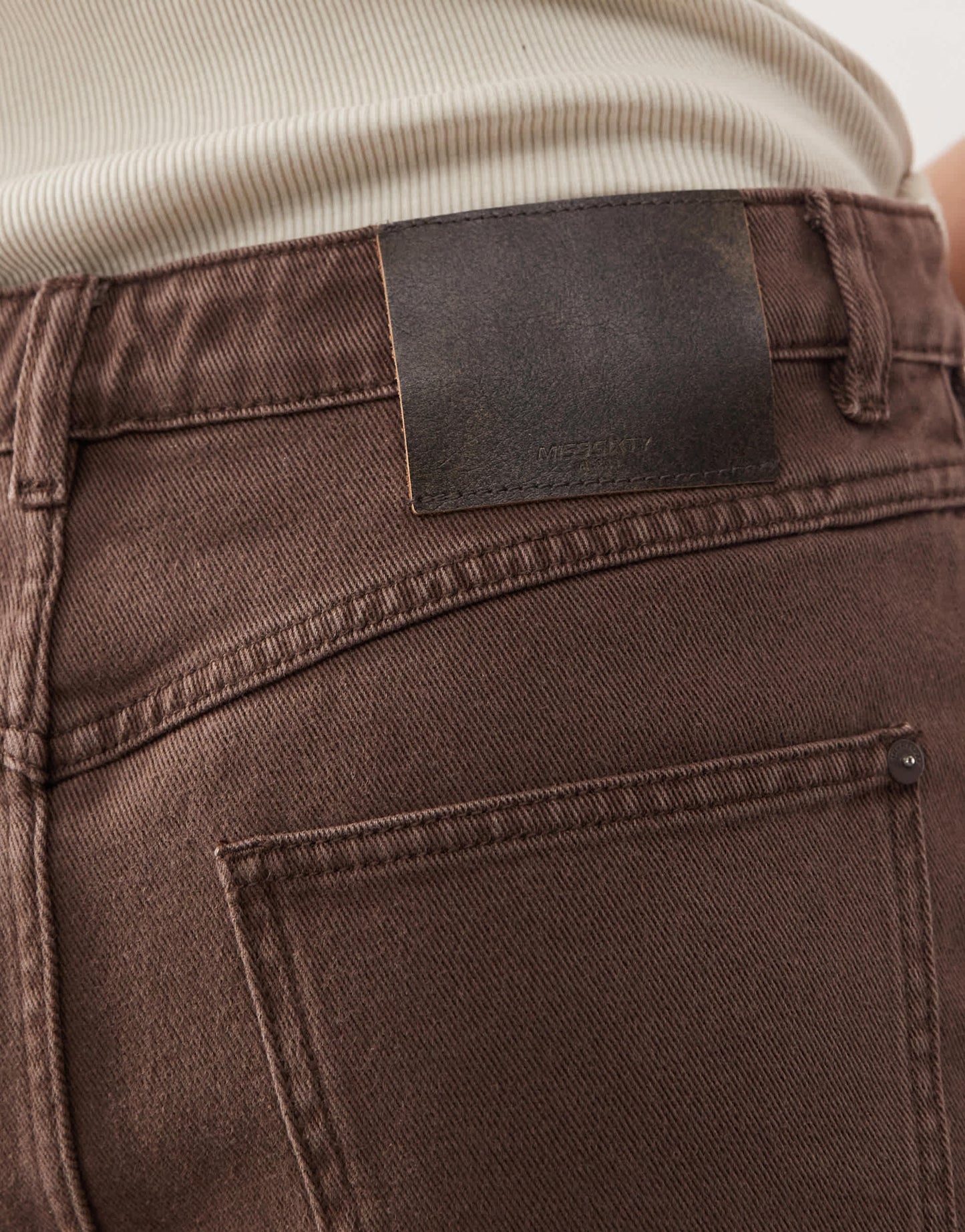 Miss Sixty co-ord mini cargo skirt in brown denim