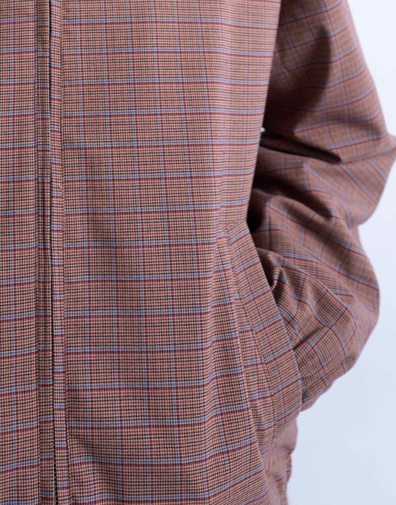 Topman harrington jacket in check