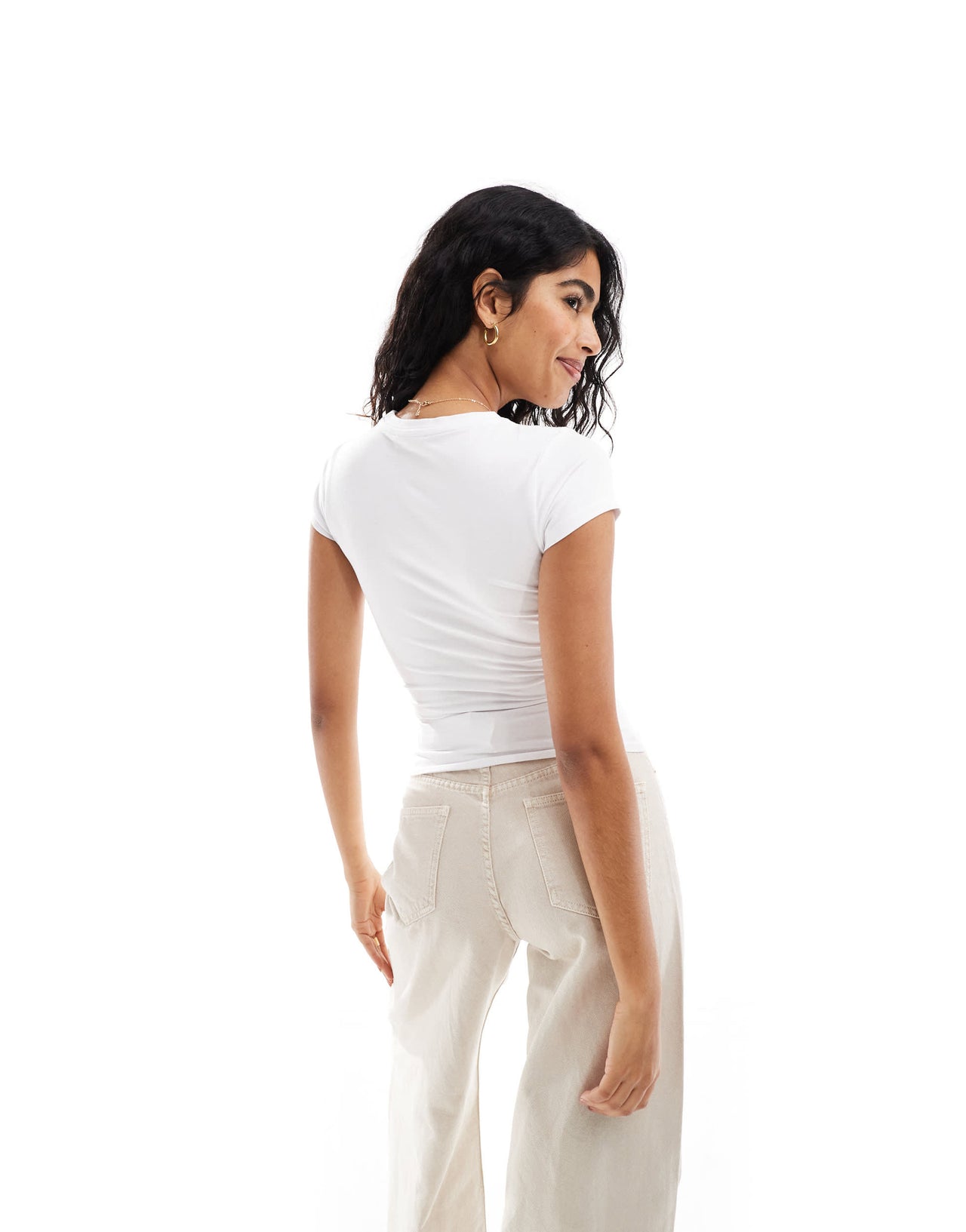 Cotton On jersey crew tee in white