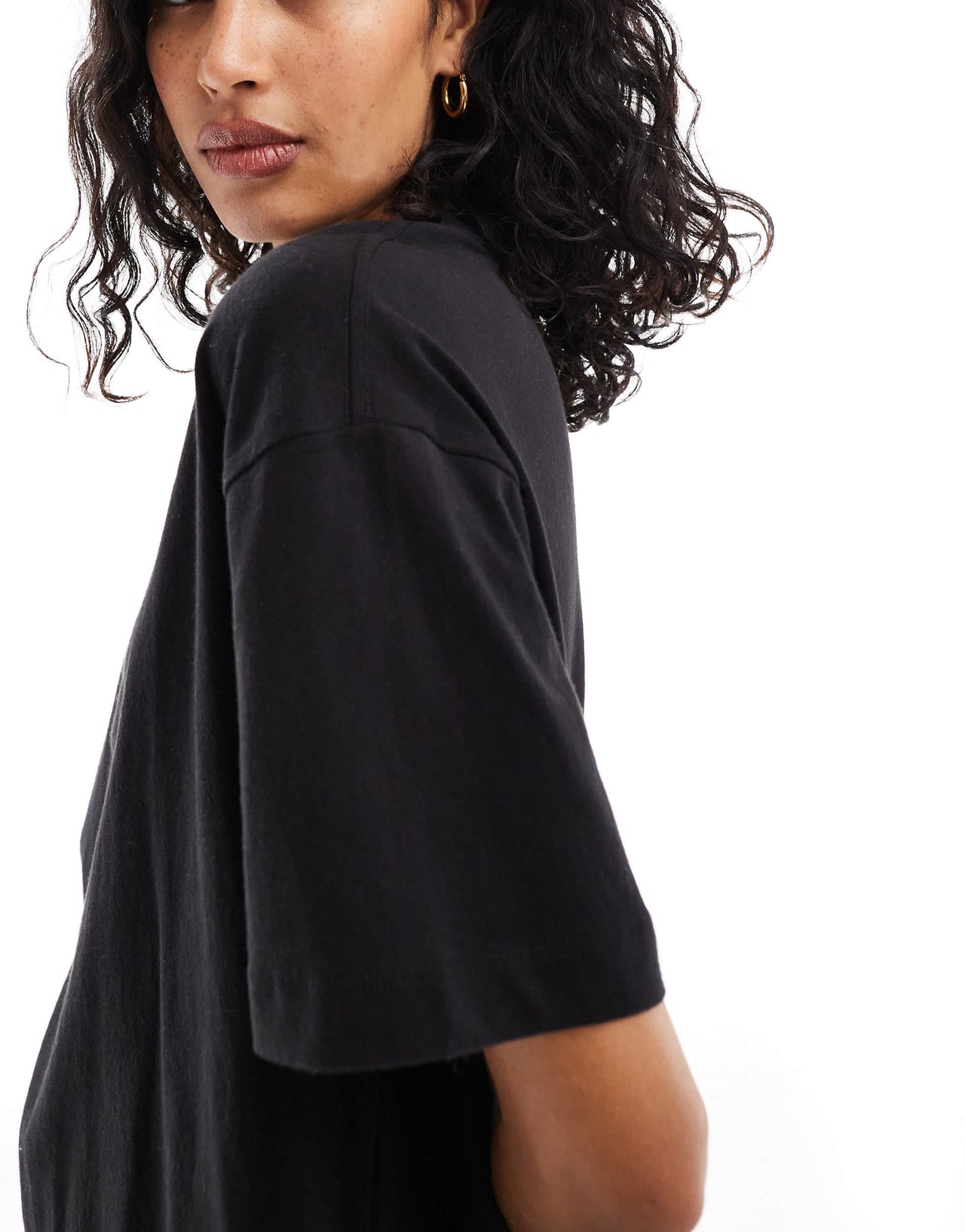 Cotton On boxy oversized t-shirt in black