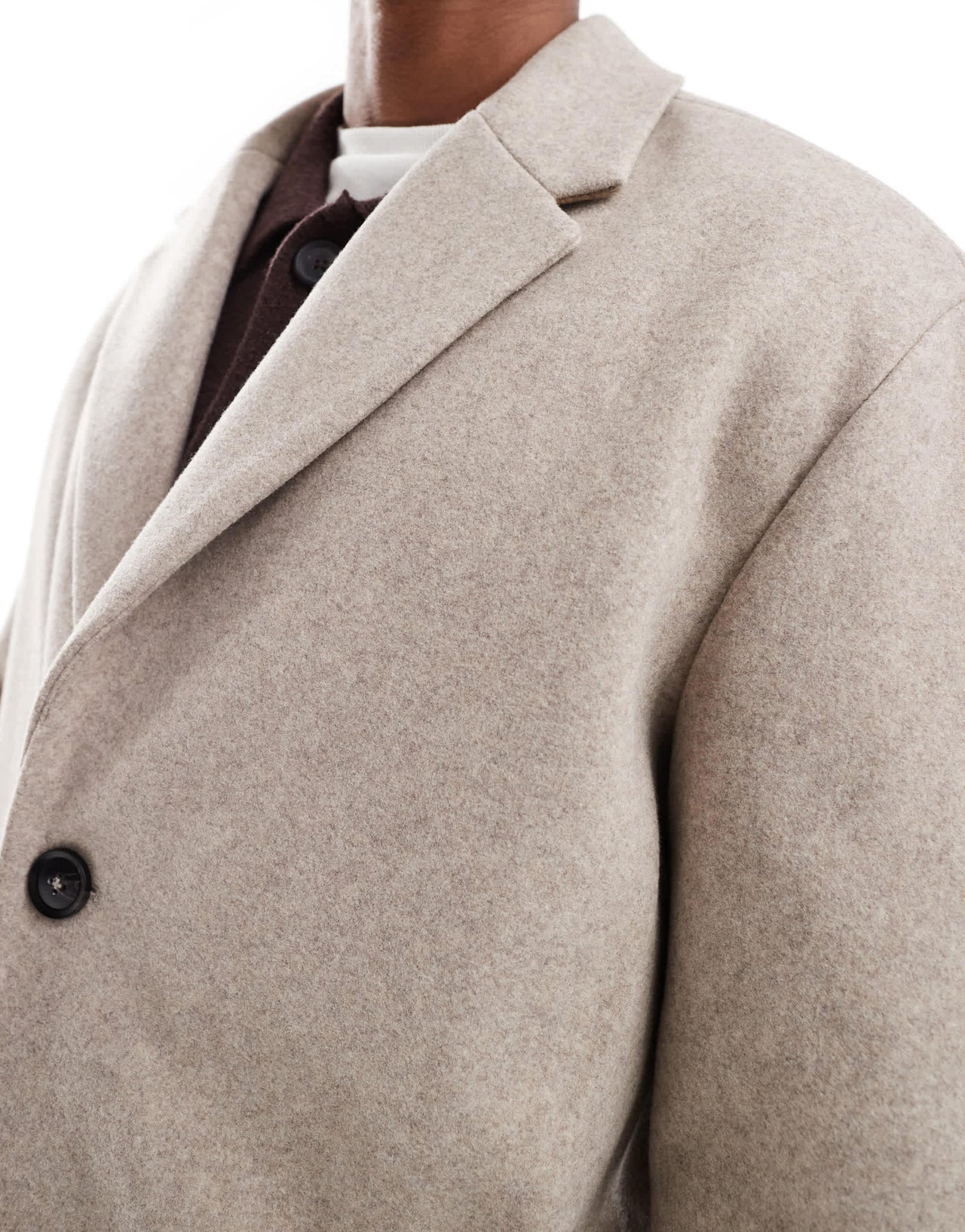 Pull&Bear overcoat in beige