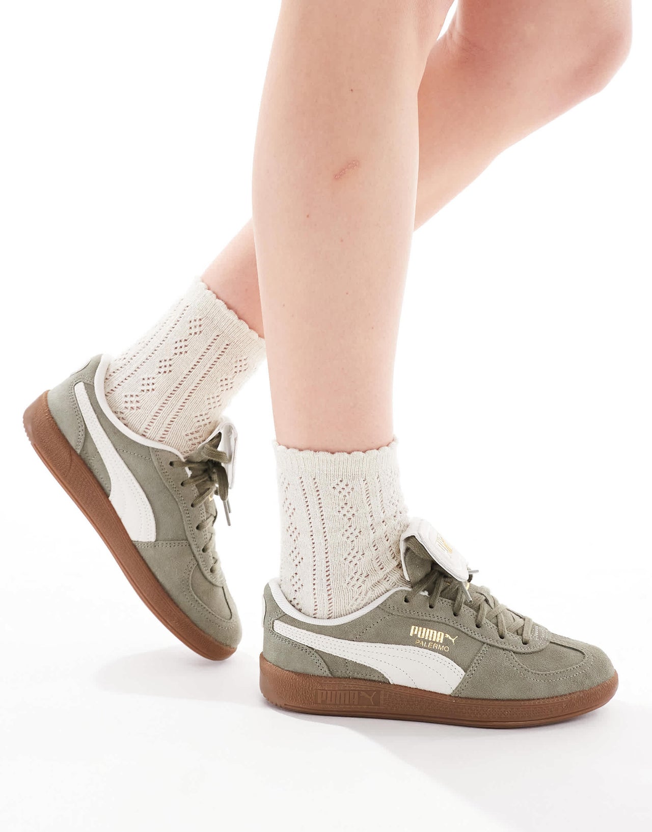 Puma Palermo Premium trainers in green
