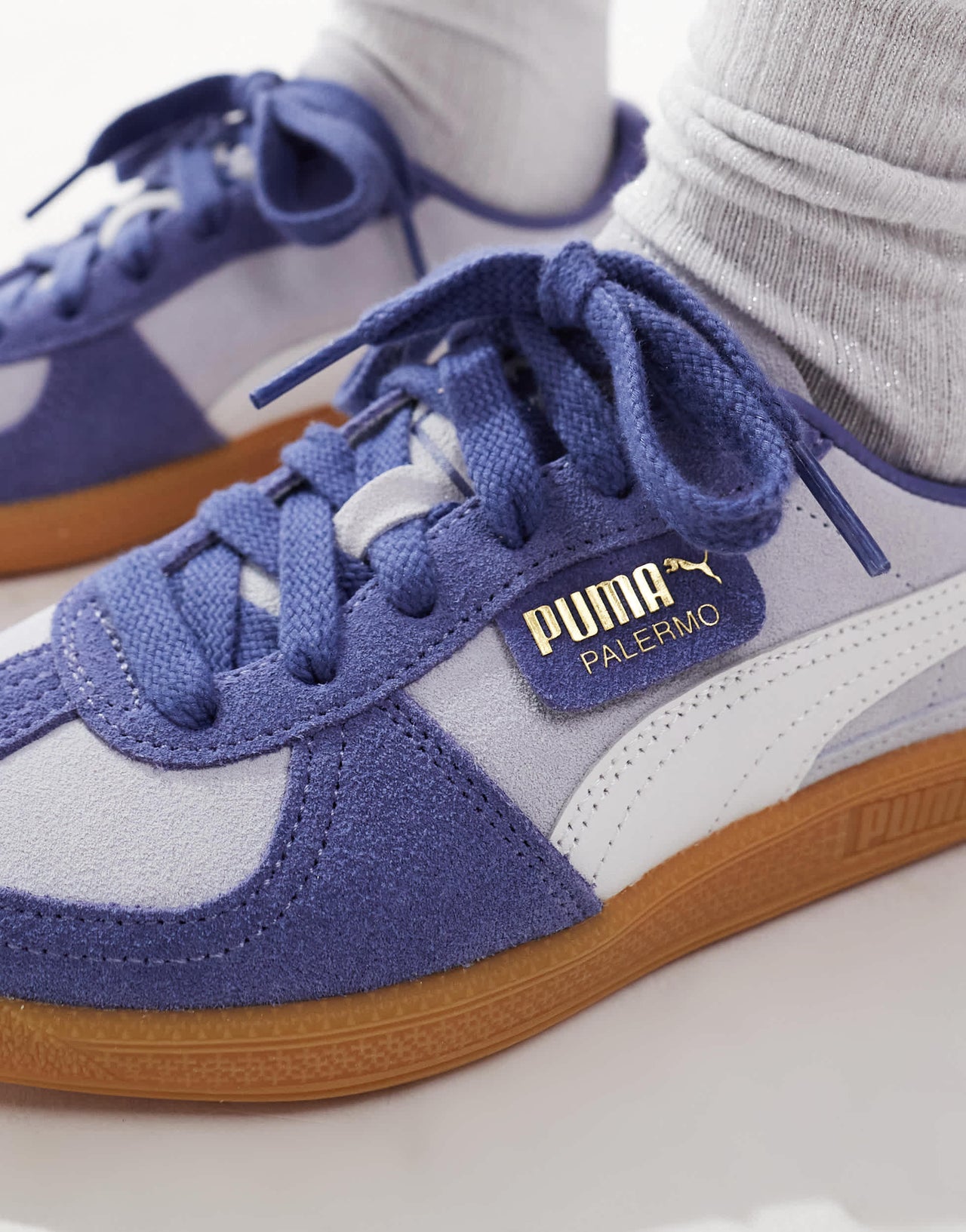 Puma Palermo trainers in mix blue