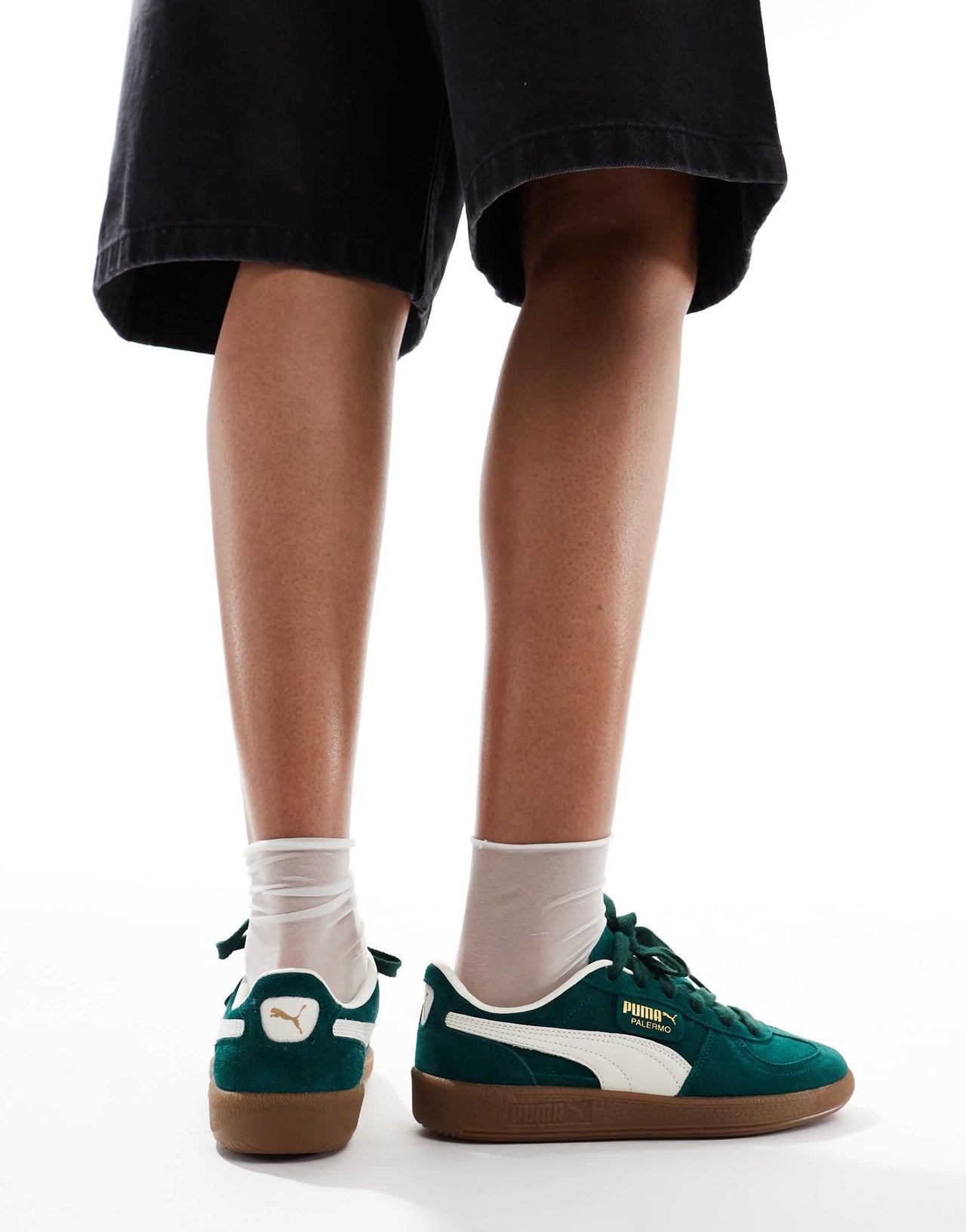 Puma Palermo trainers in forest green