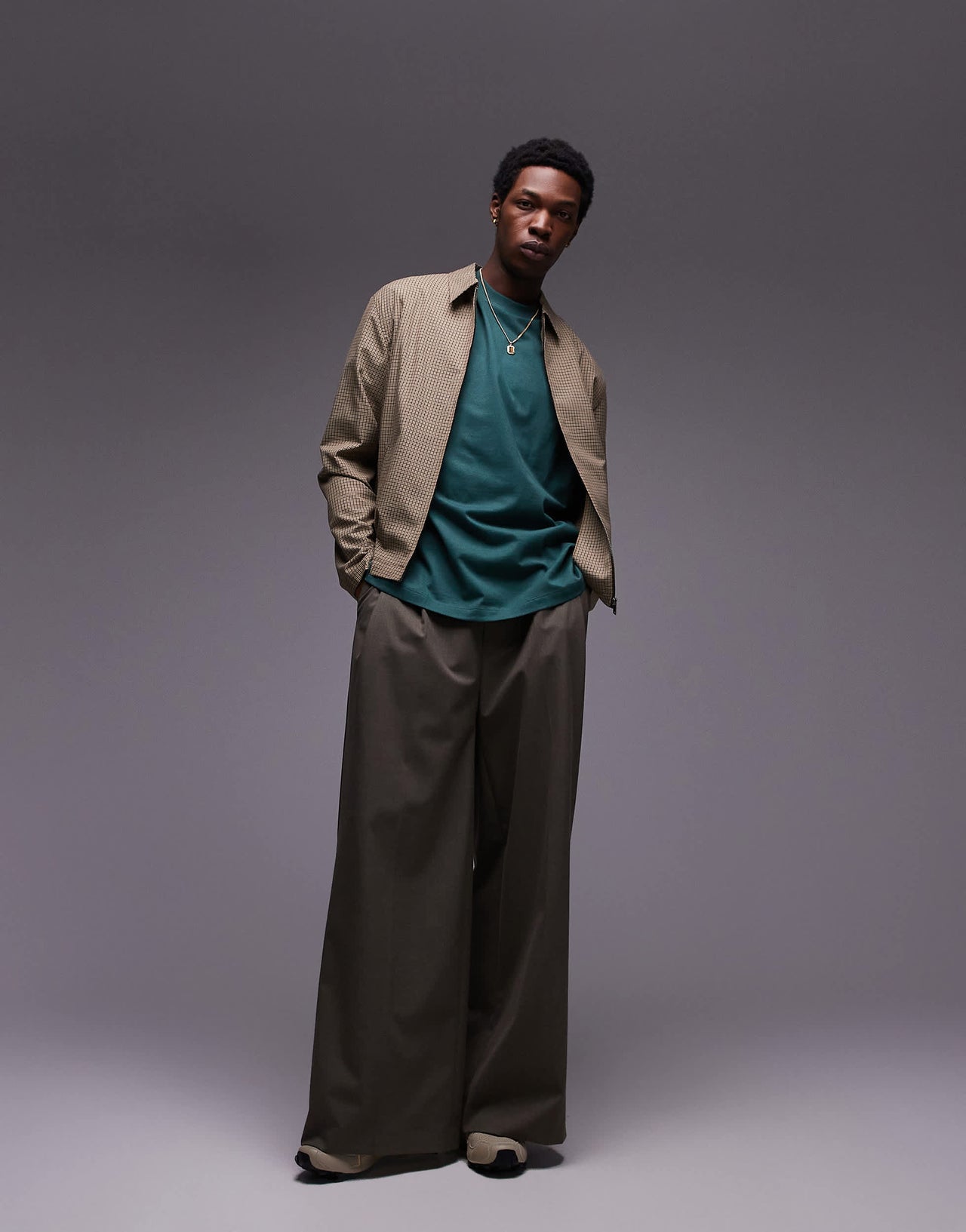 Topman extreme oversized fit t-shirt in dark green