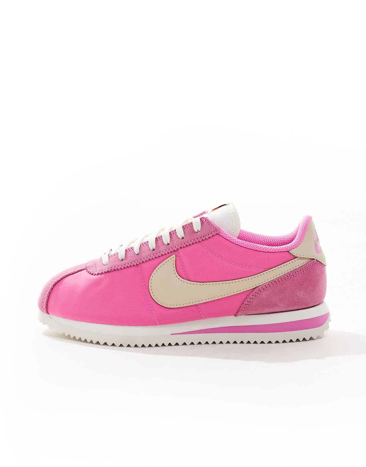 Nike Cortez TXT suede trainers in pink and grey