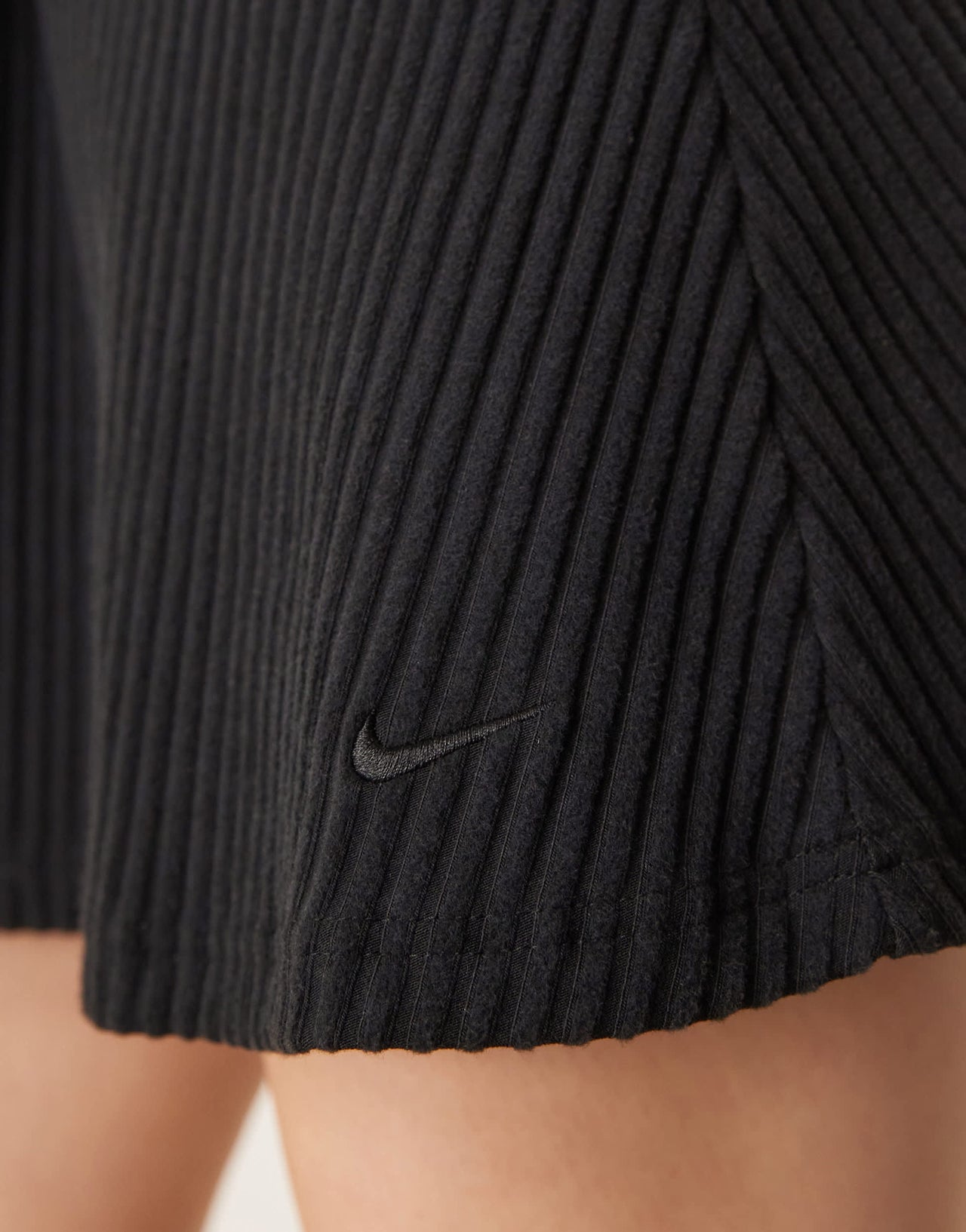 Nike Chill ribbed knitted skirt in black