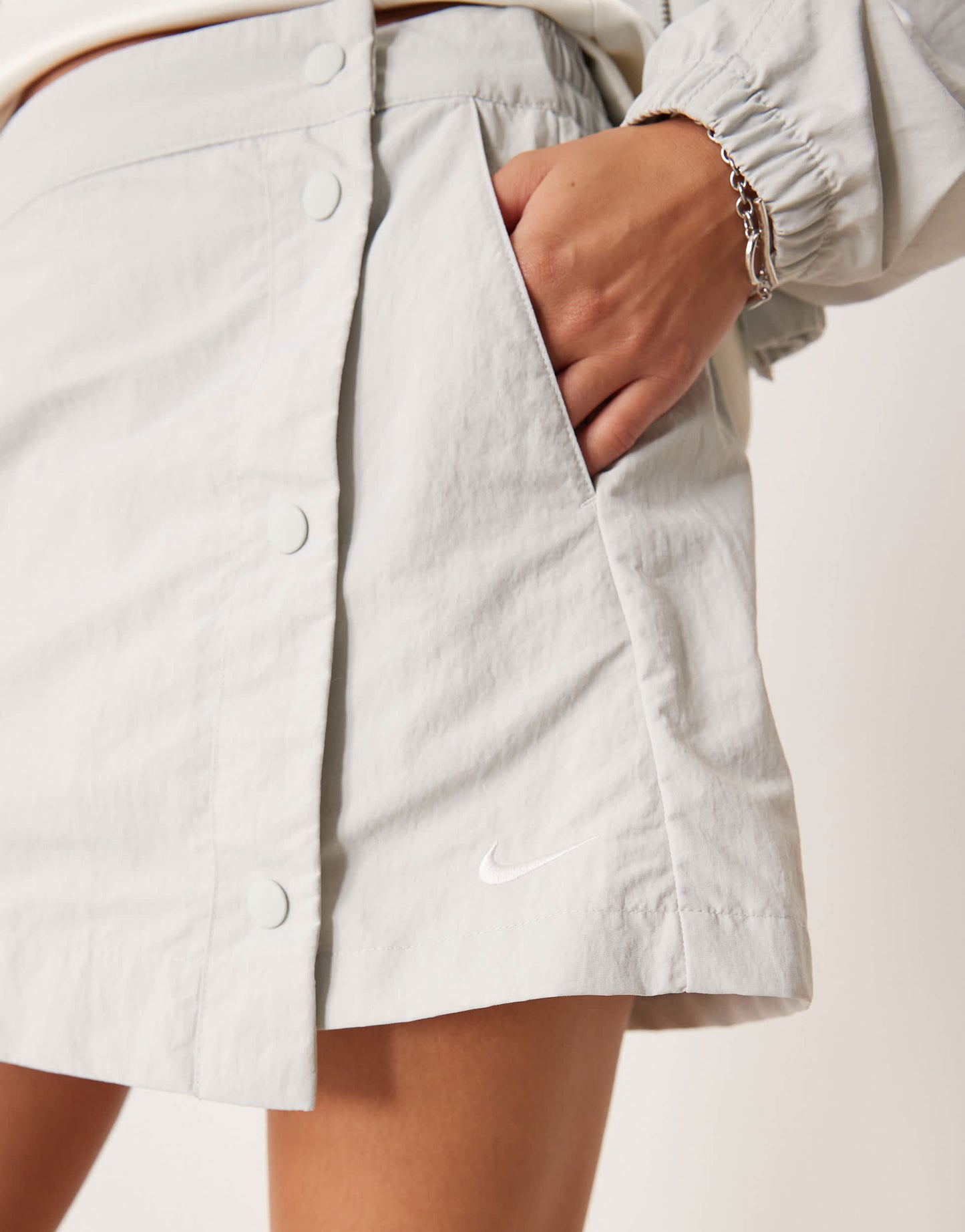 Nike Trend Essential 3inch skort in silver