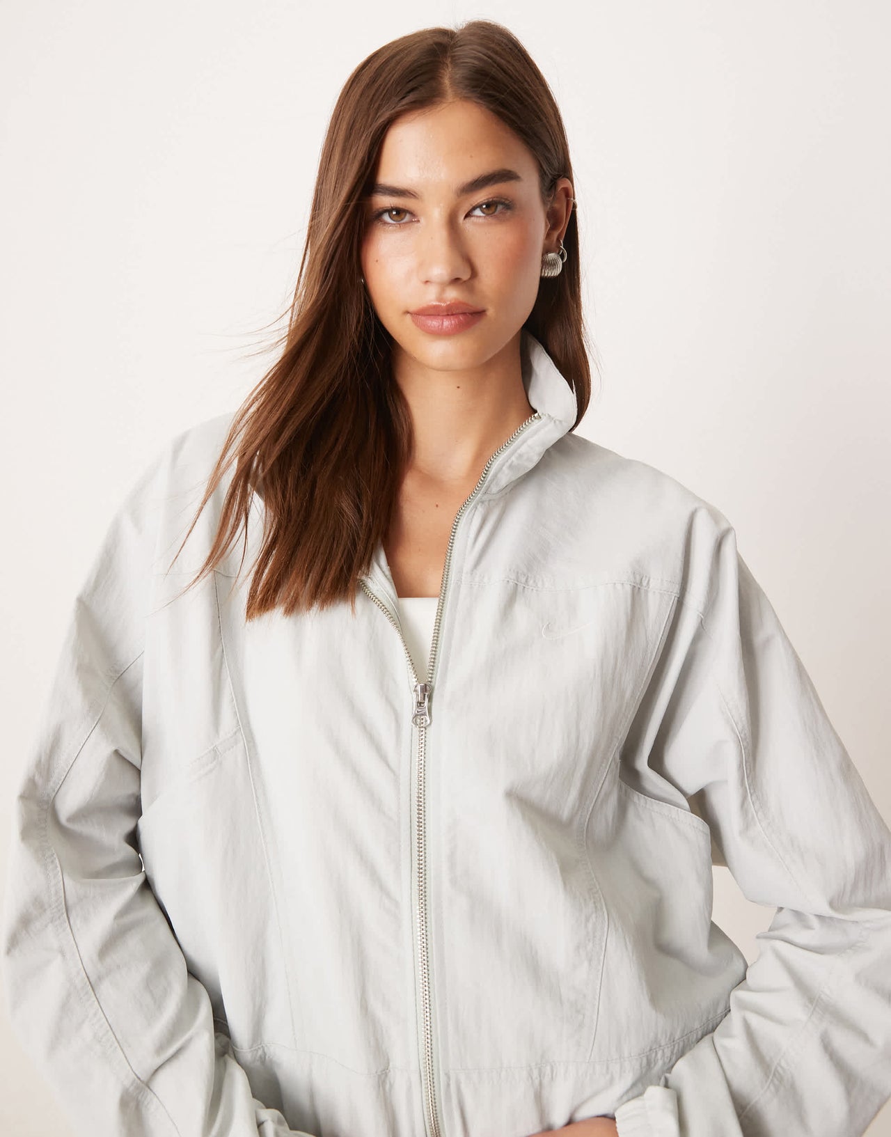 Nike Trend Everything woven jacket in silver