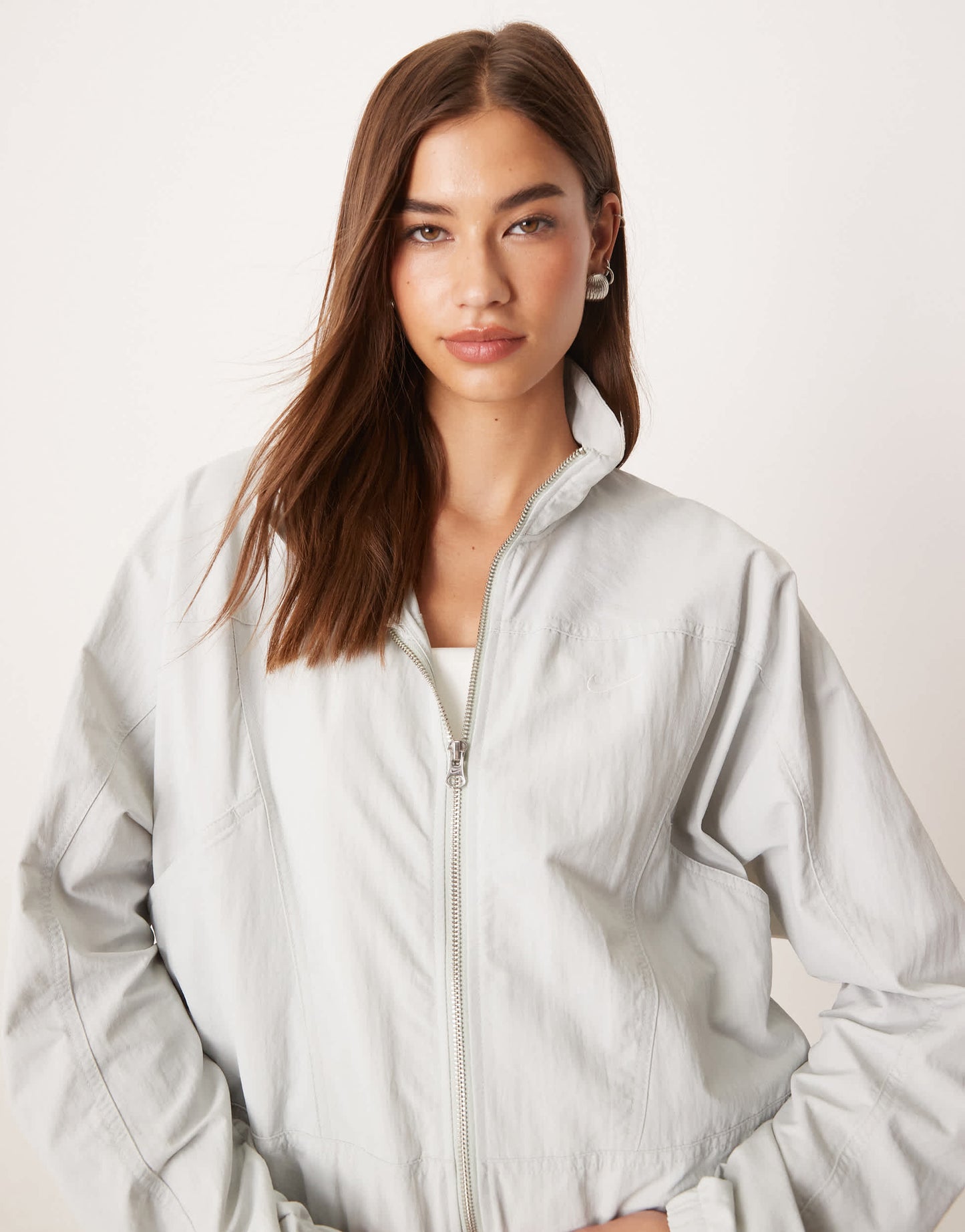 Nike Trend Everything woven jacket in silver