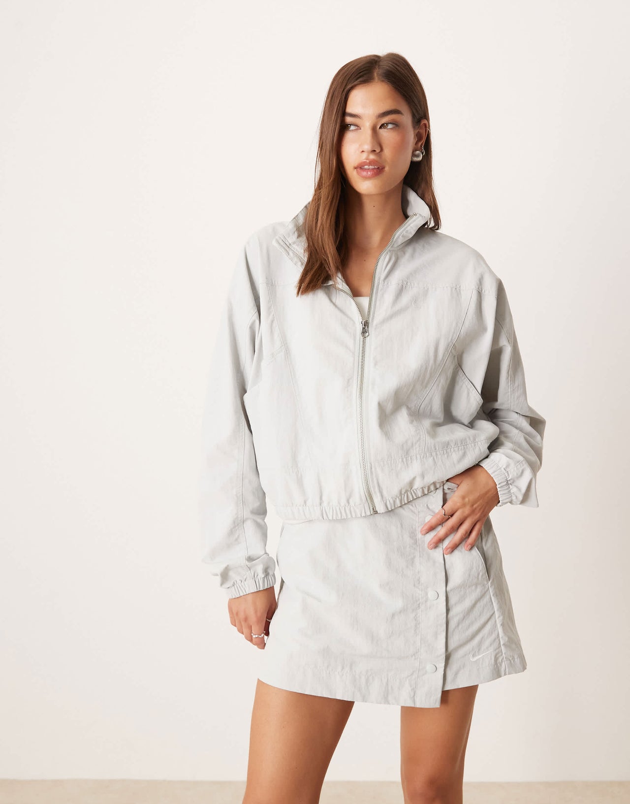 Nike Trend Everything woven jacket in silver