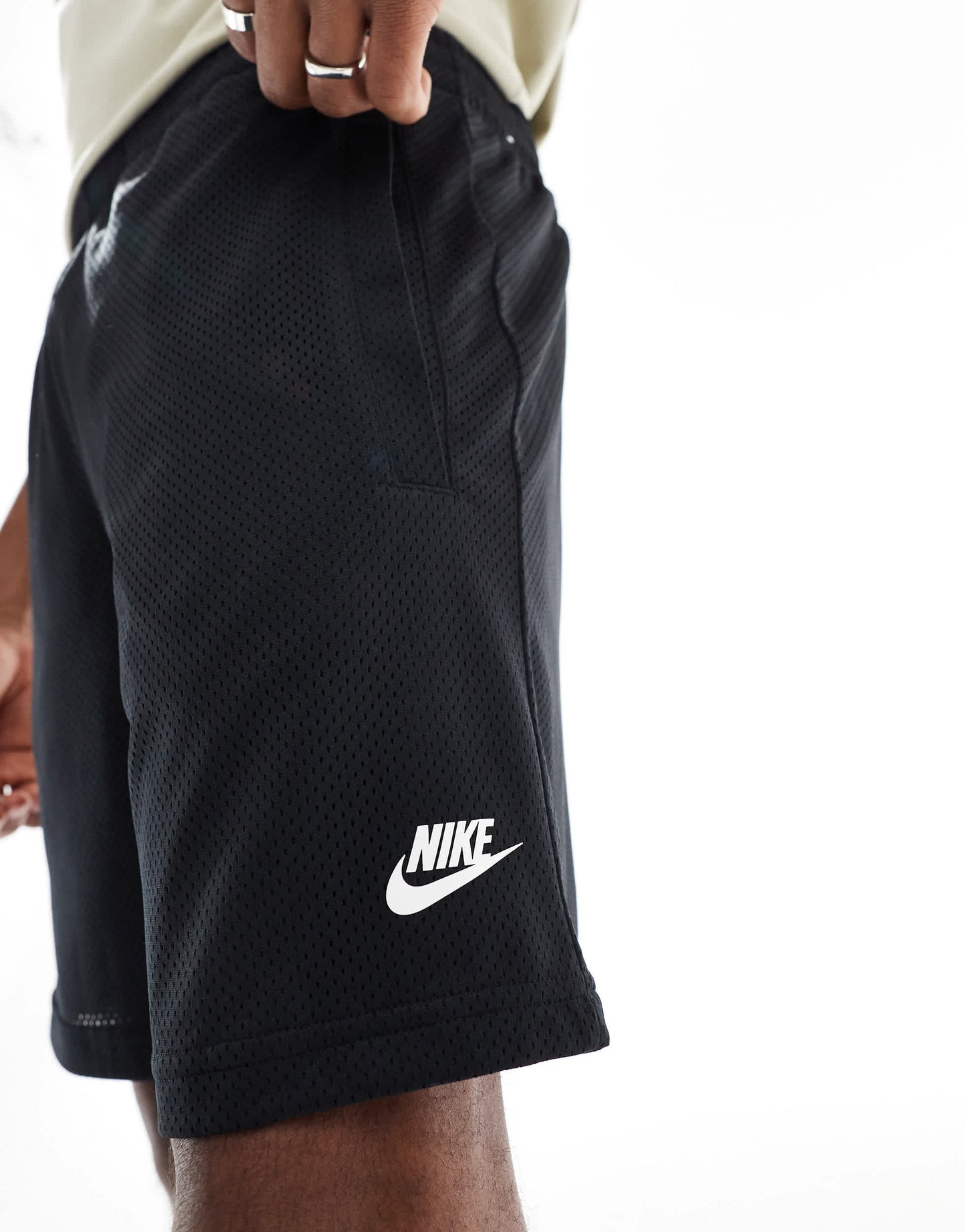 Nike Club mesh shorts in black