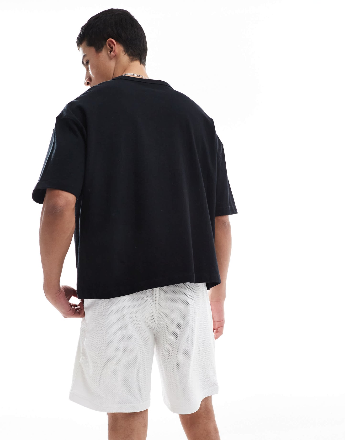 Nike Club mesh shorts in white