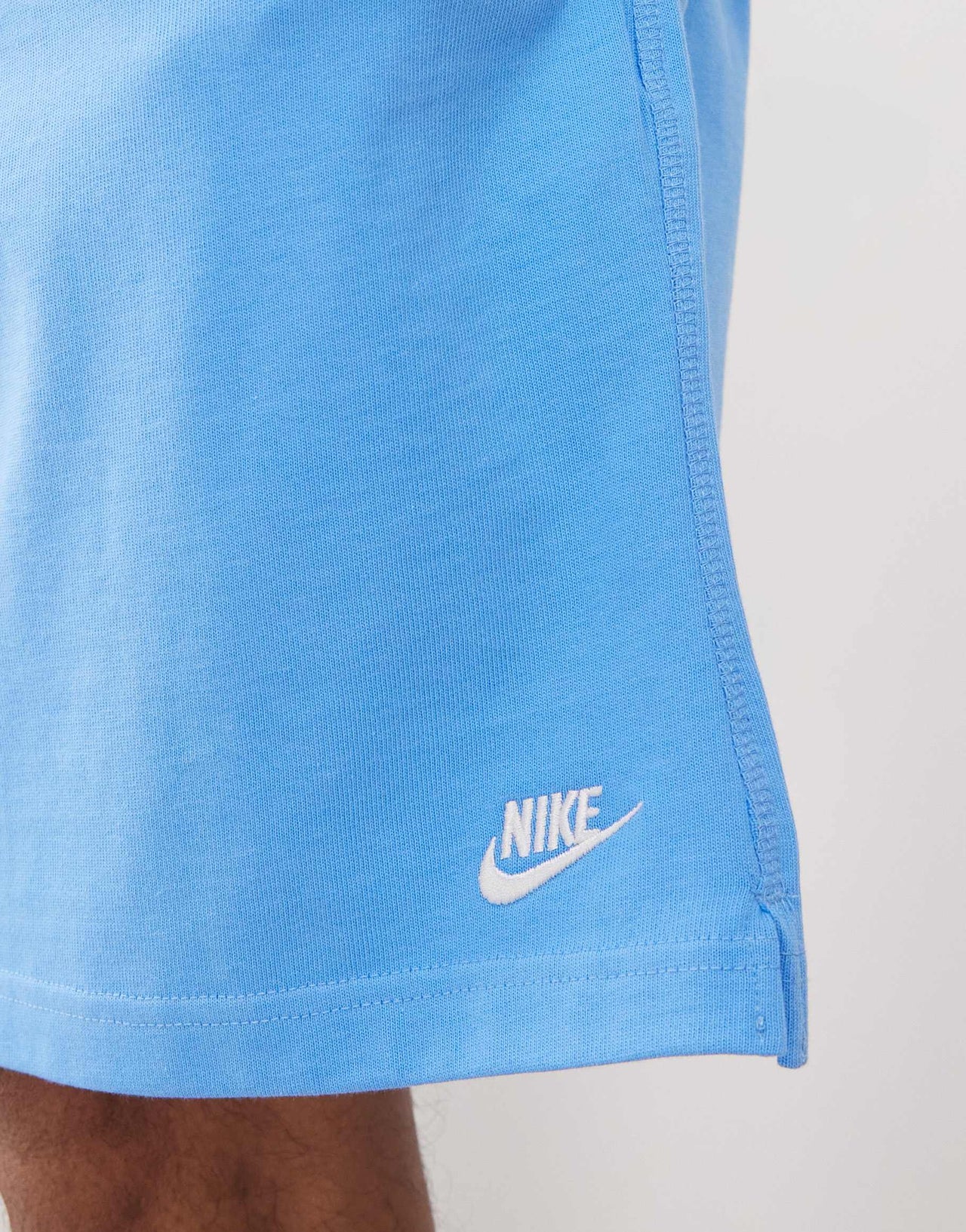 Nike Club knit shorts in blue