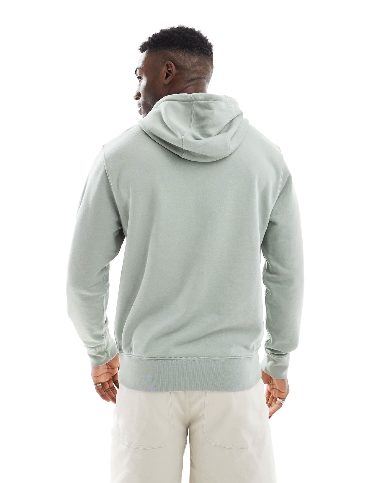 Nike Club hoodie with graphic in light green