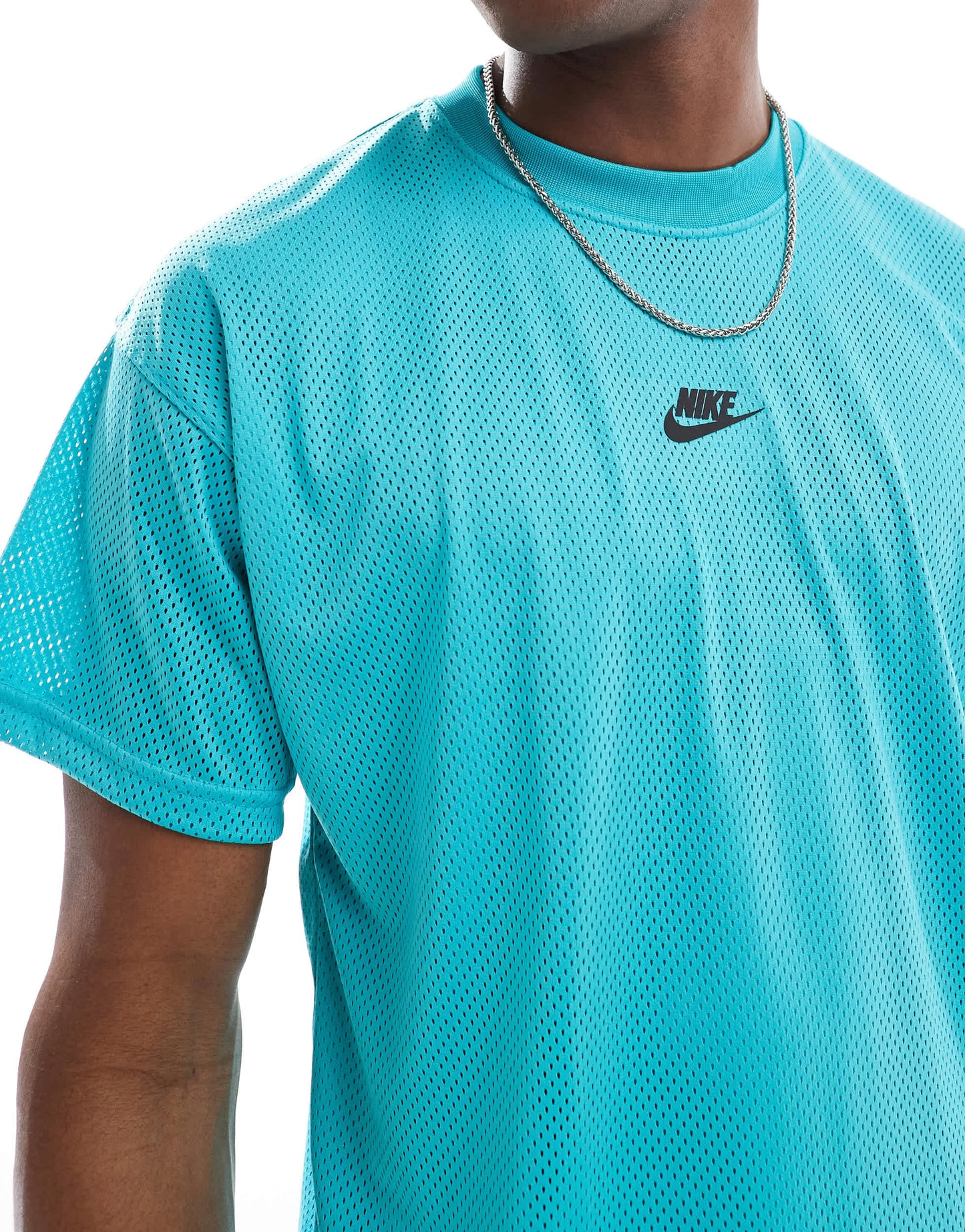 Nike mesh t-shirt in blue