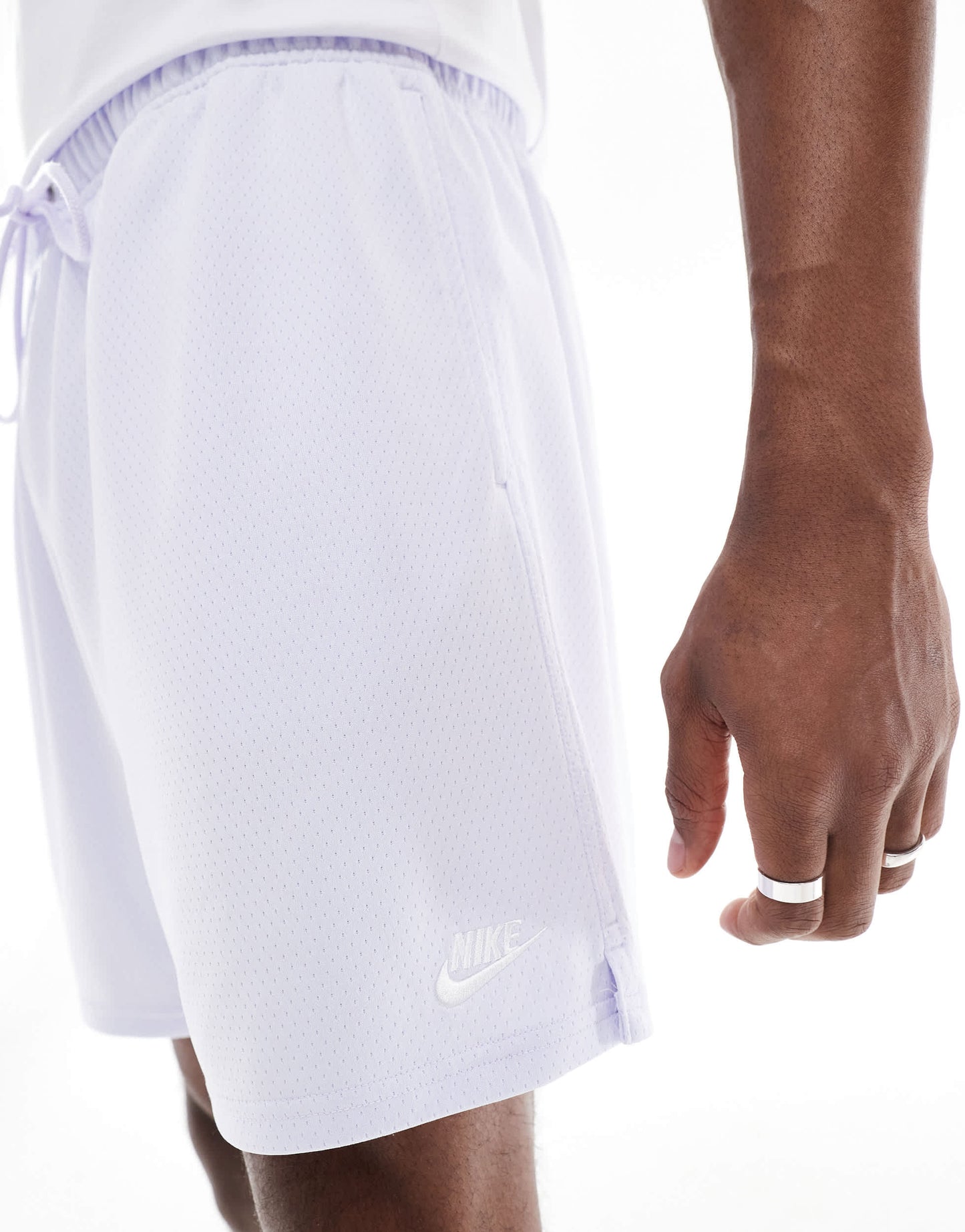 Nike Club mesh shorts in lilac