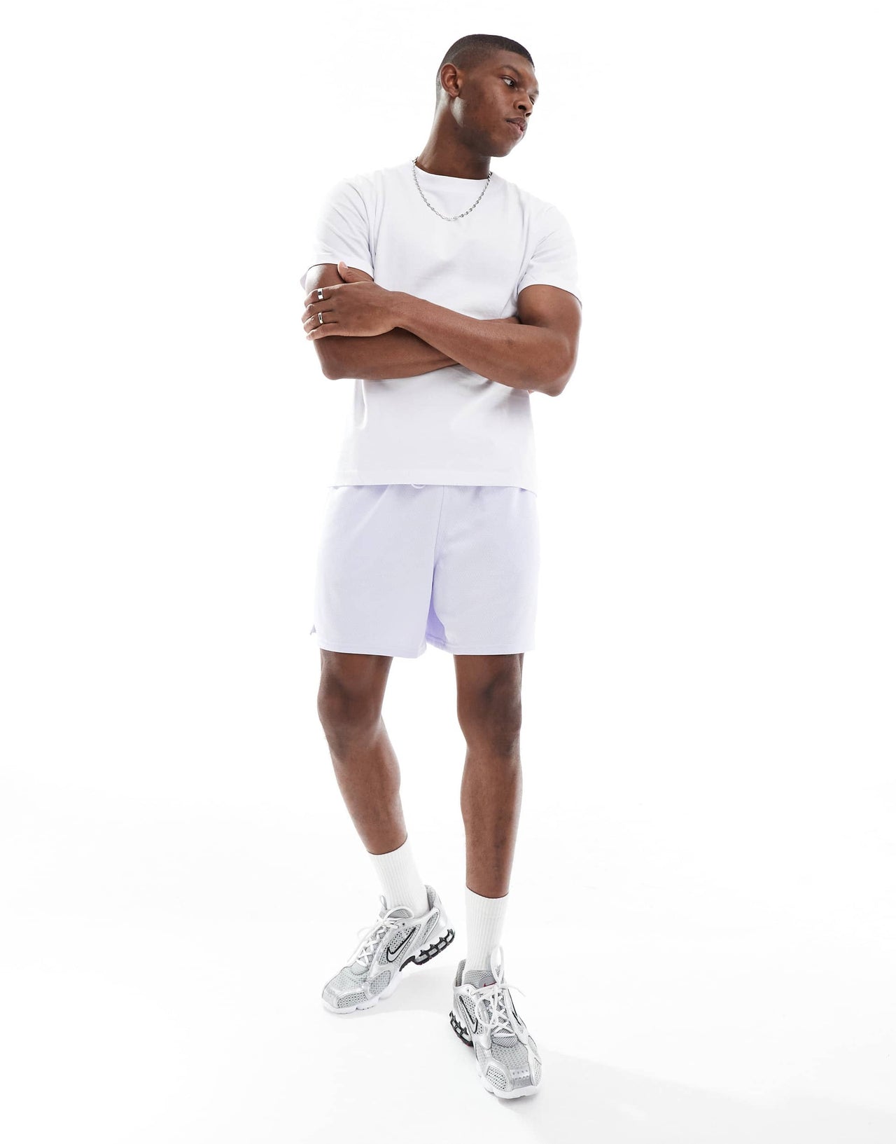 Nike Club mesh shorts in lilac