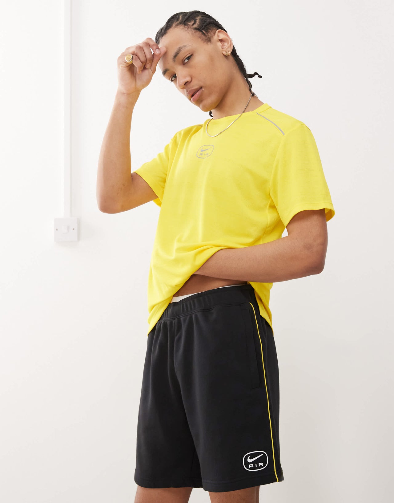 Nike Air French Terry shorts in black