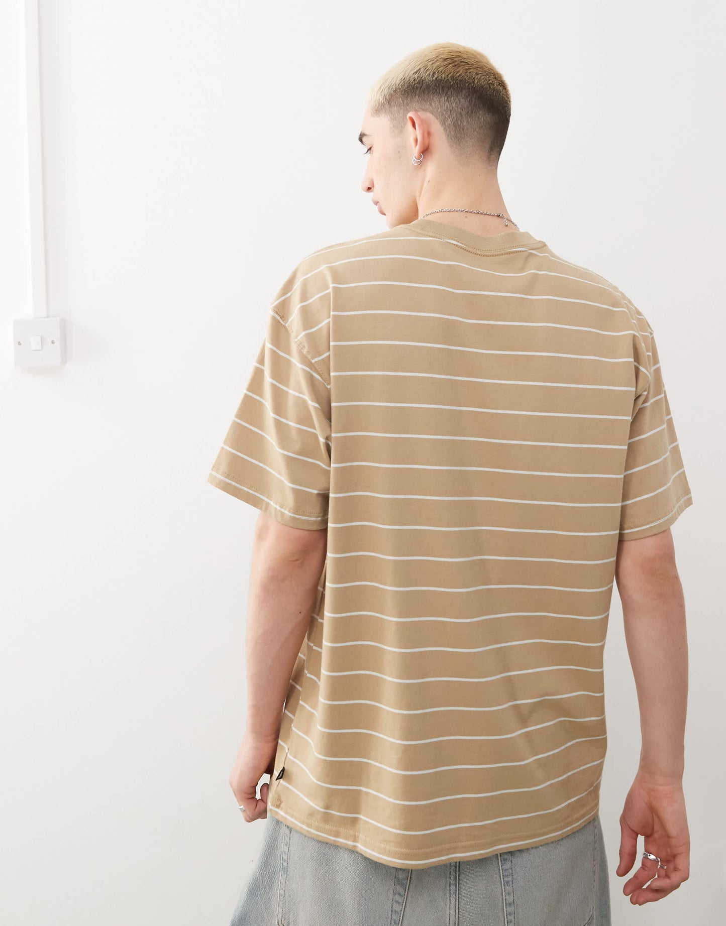 Nike SB stripe t-shirt in beige