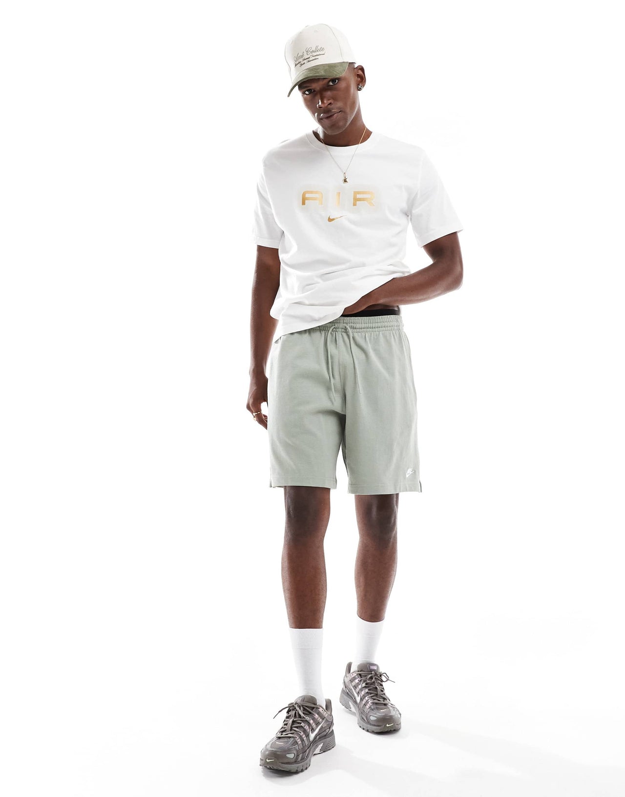 Nike Club knit shorts in green