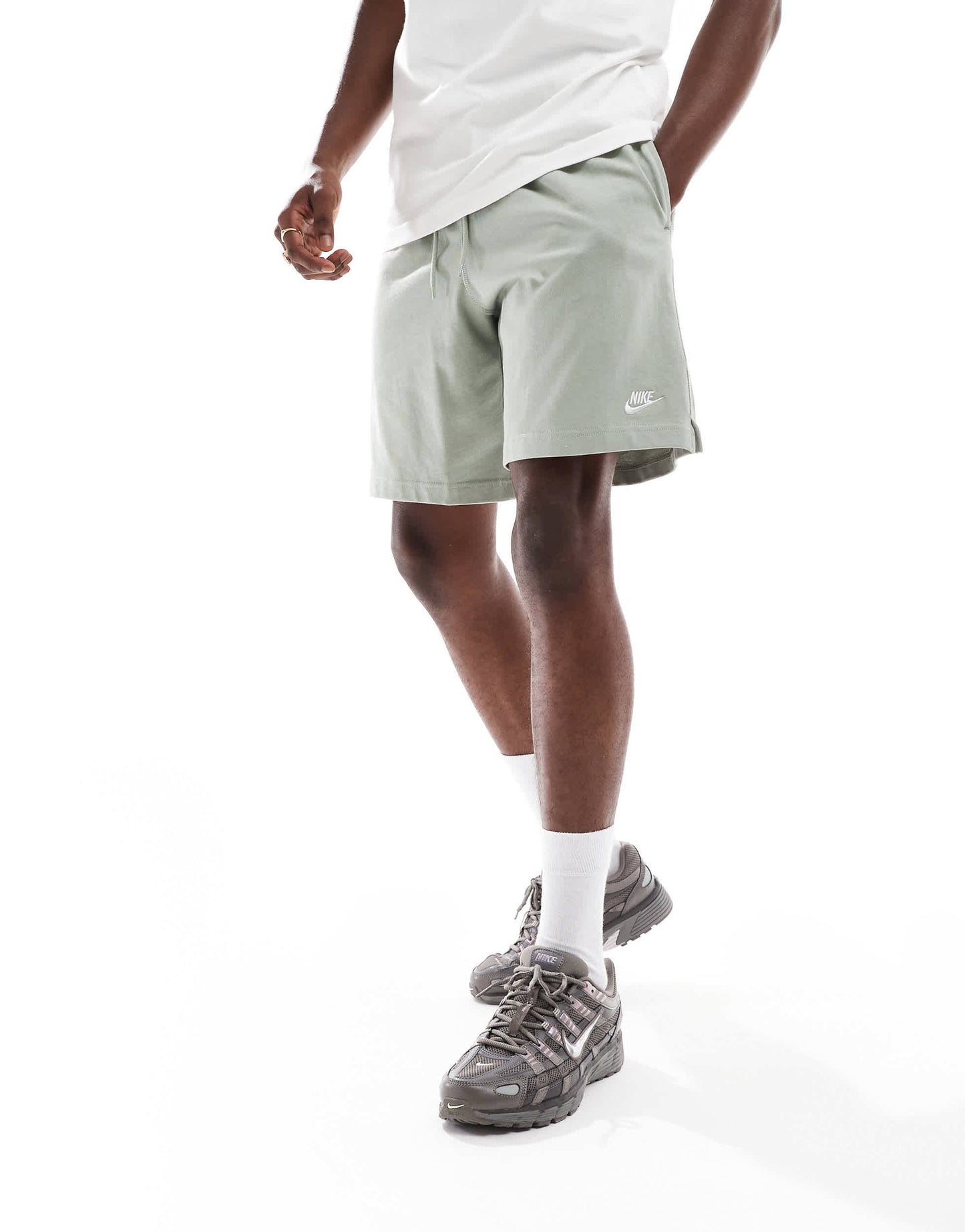 Nike Club knit shorts in green
